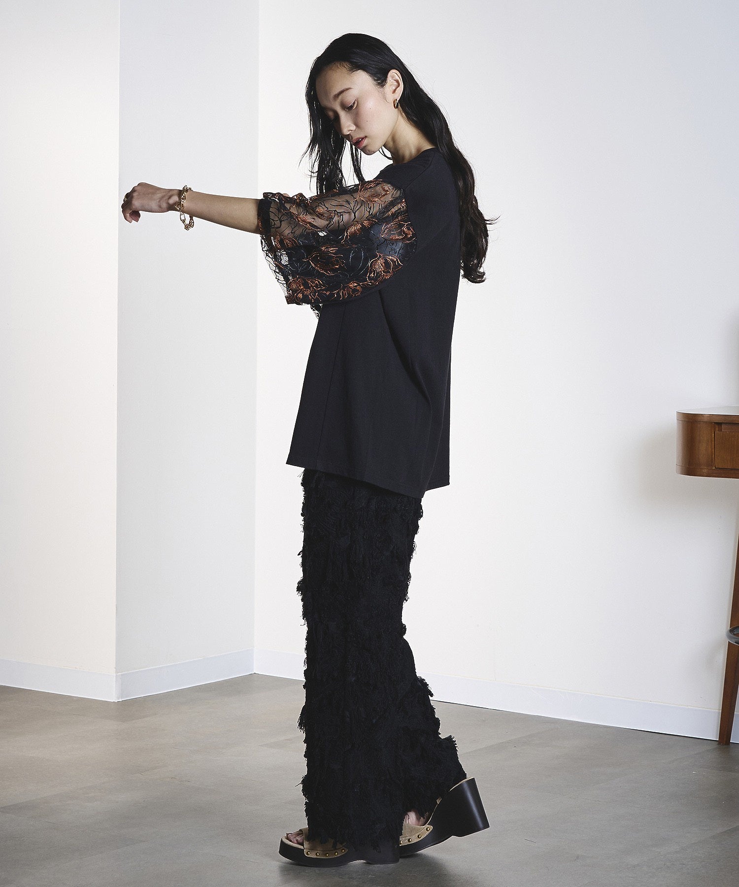 model:161cm 着用サイズ:S
