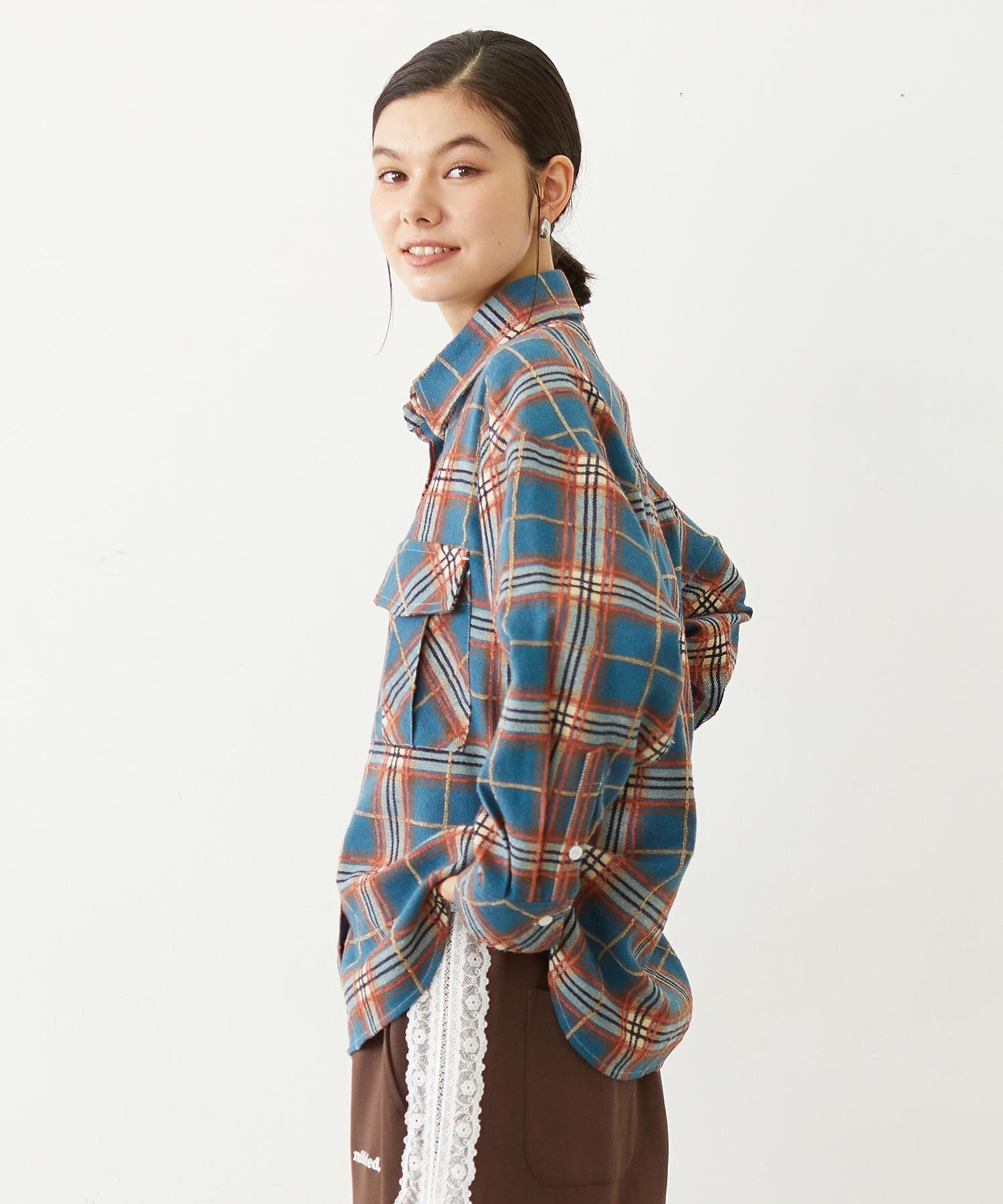 LOGO PLAID SHIRT