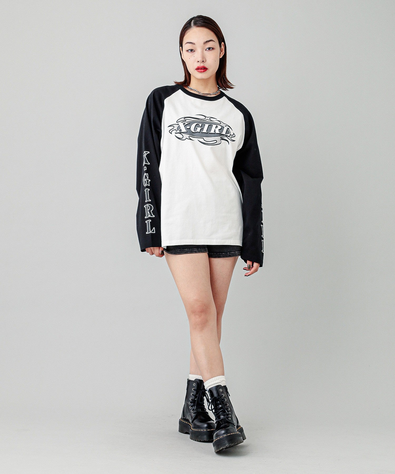 CURVED OVAL LOGO B/B BIG TEE