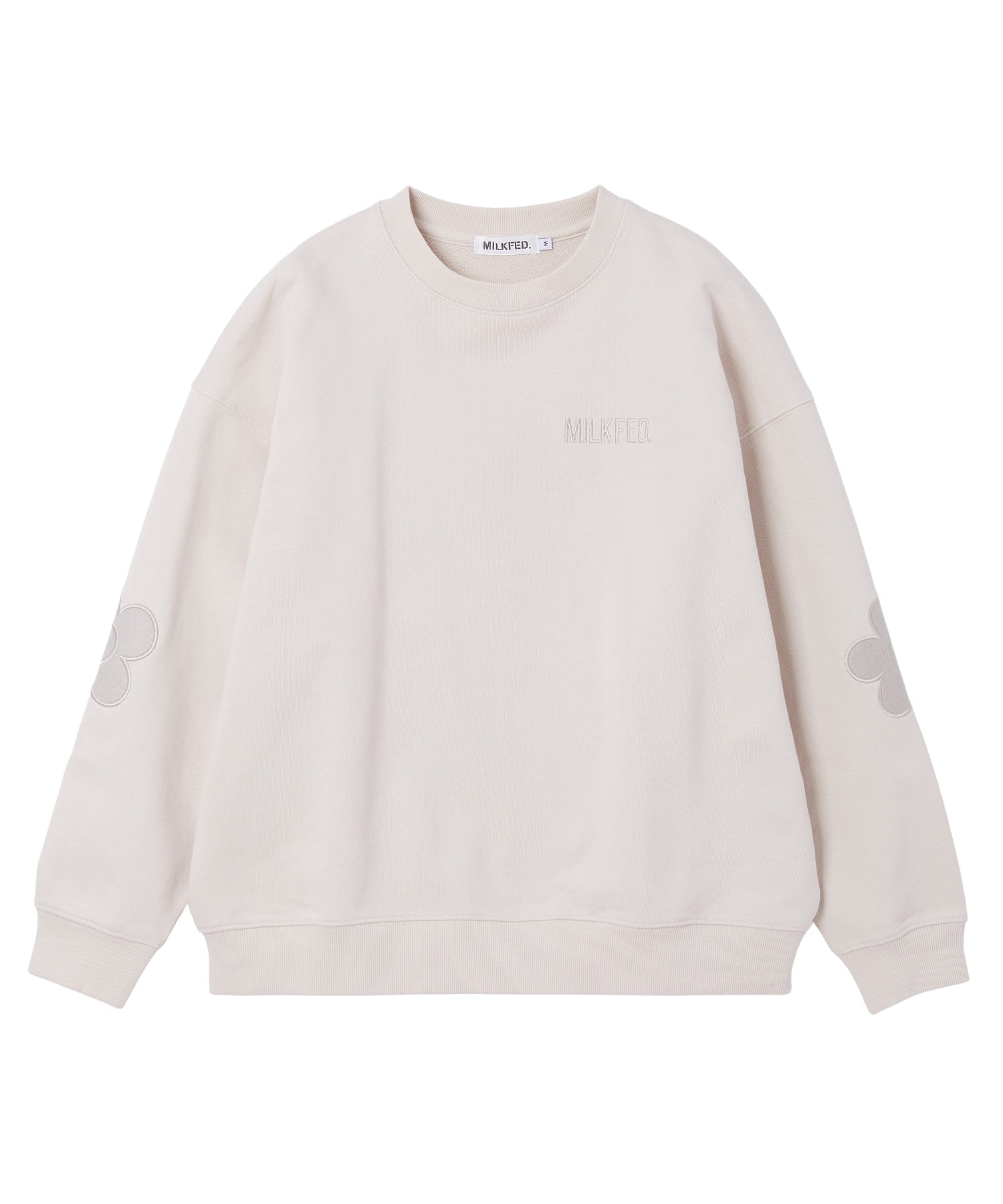 FLOWER ELBOW PATCH SWEAT TOP