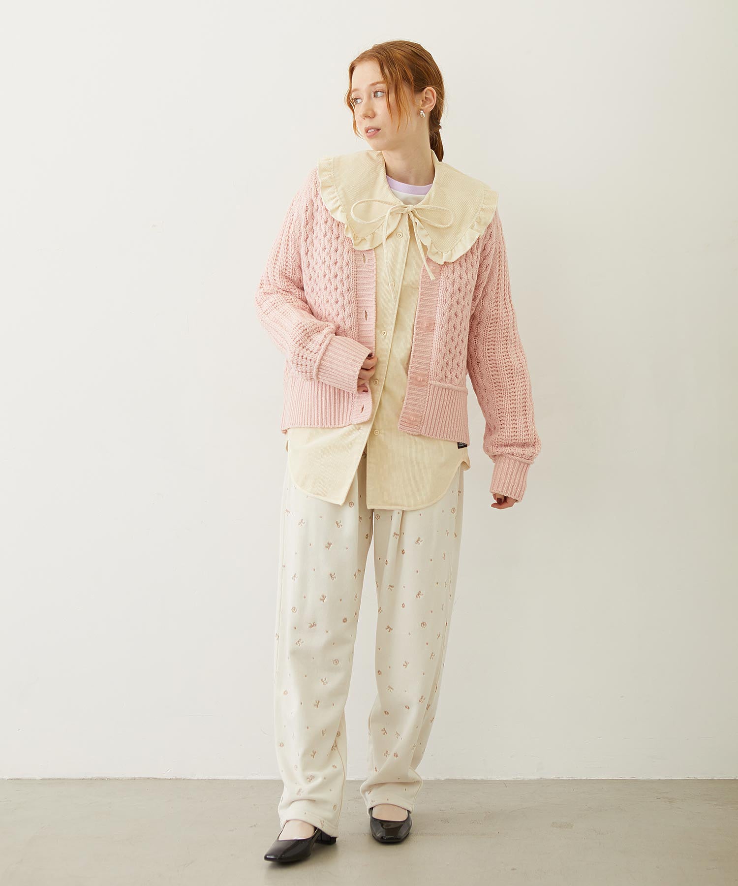 BIG COLLAR CORDUROY SHIRT