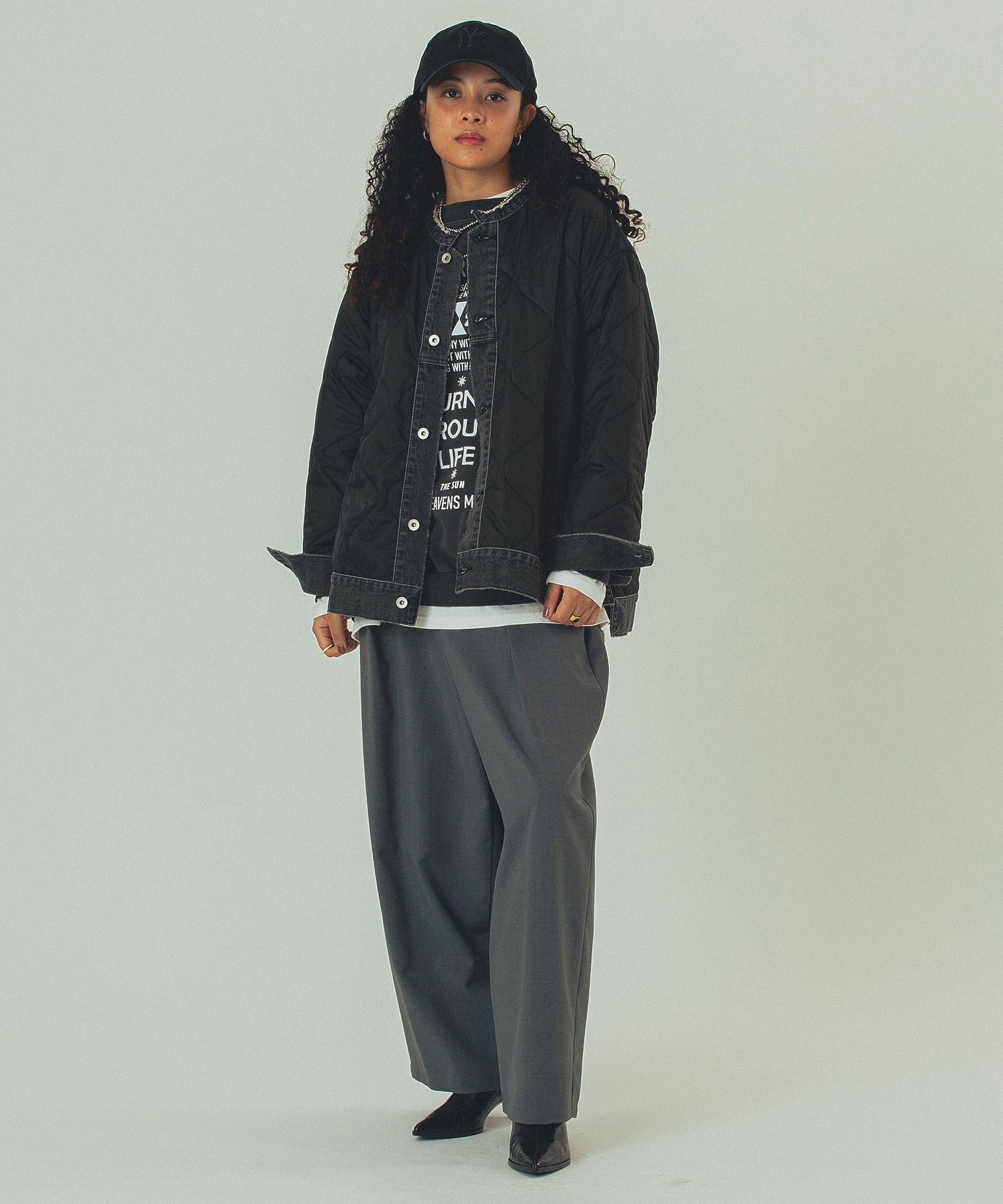 model:168cm 着用サイズ:M