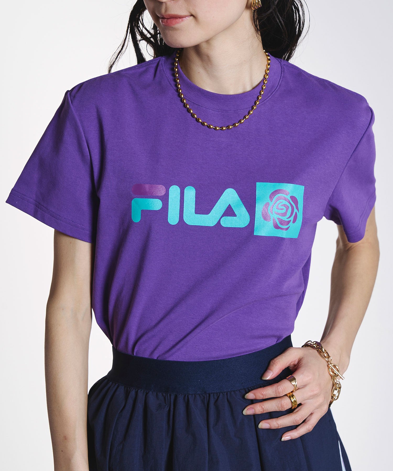 FILAⅹROSEBUD FILA ROSE T-SHIRTS