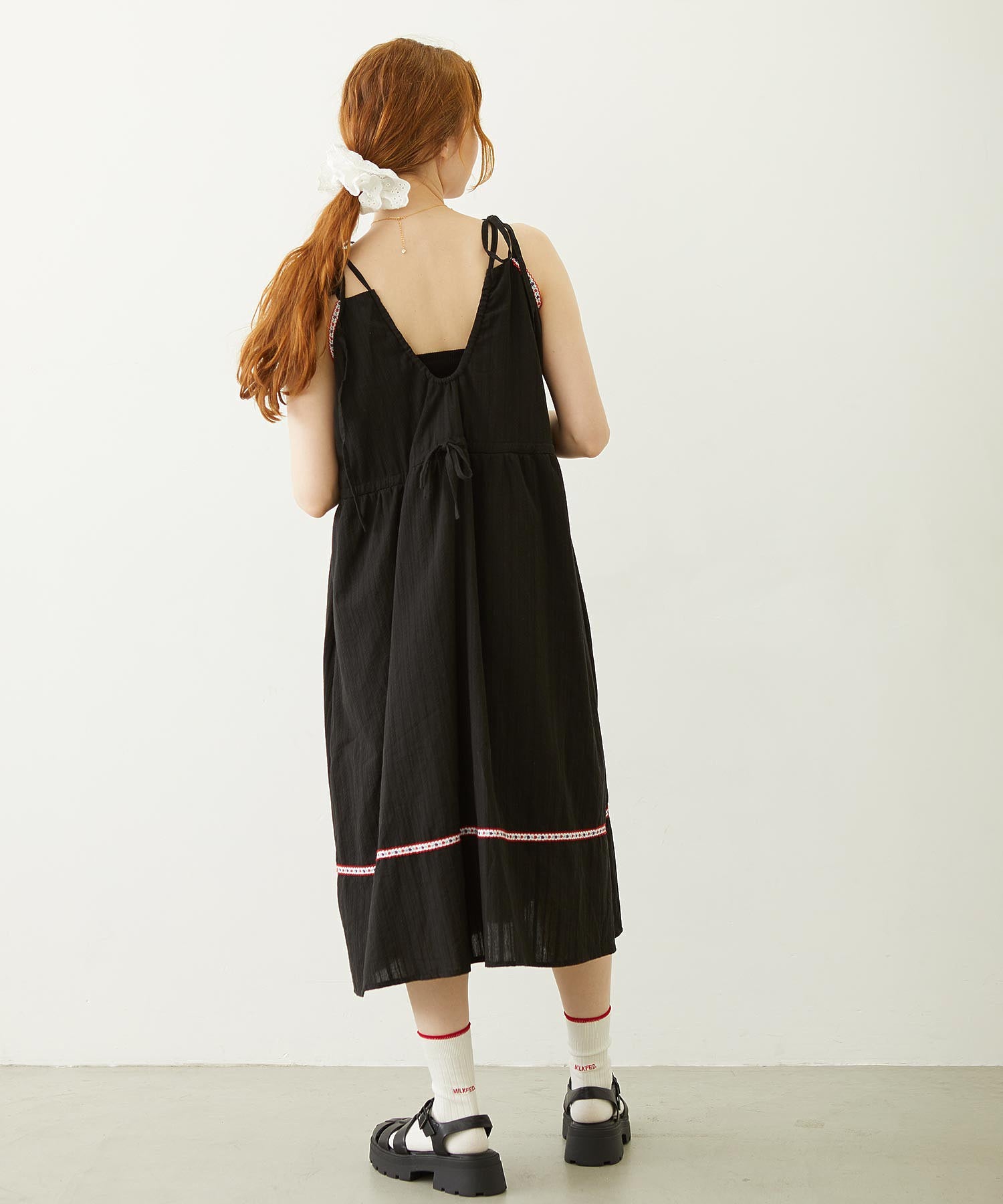TYROLEAN TAPE CAMI DRESS