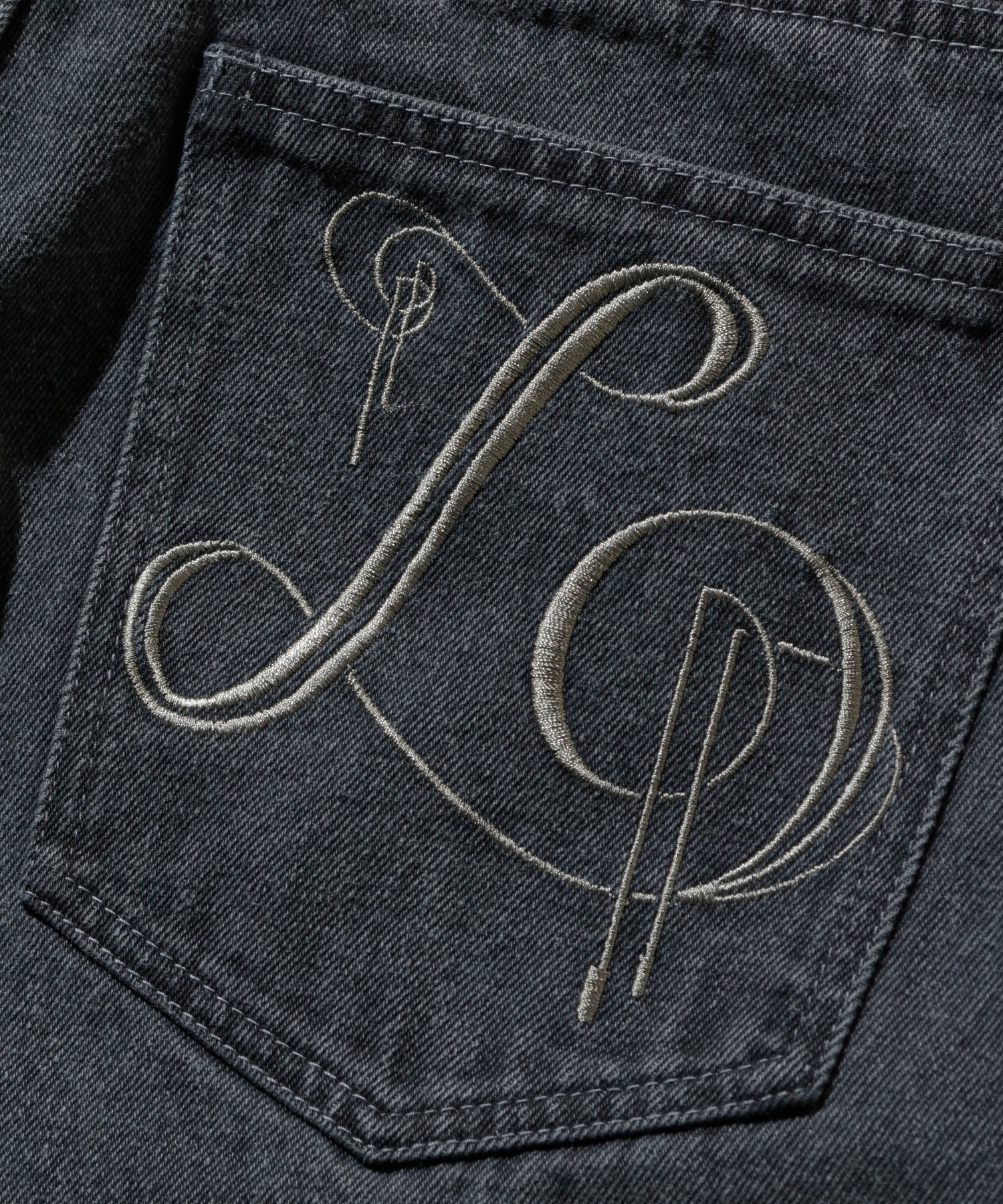 FADED DENIM PANTS