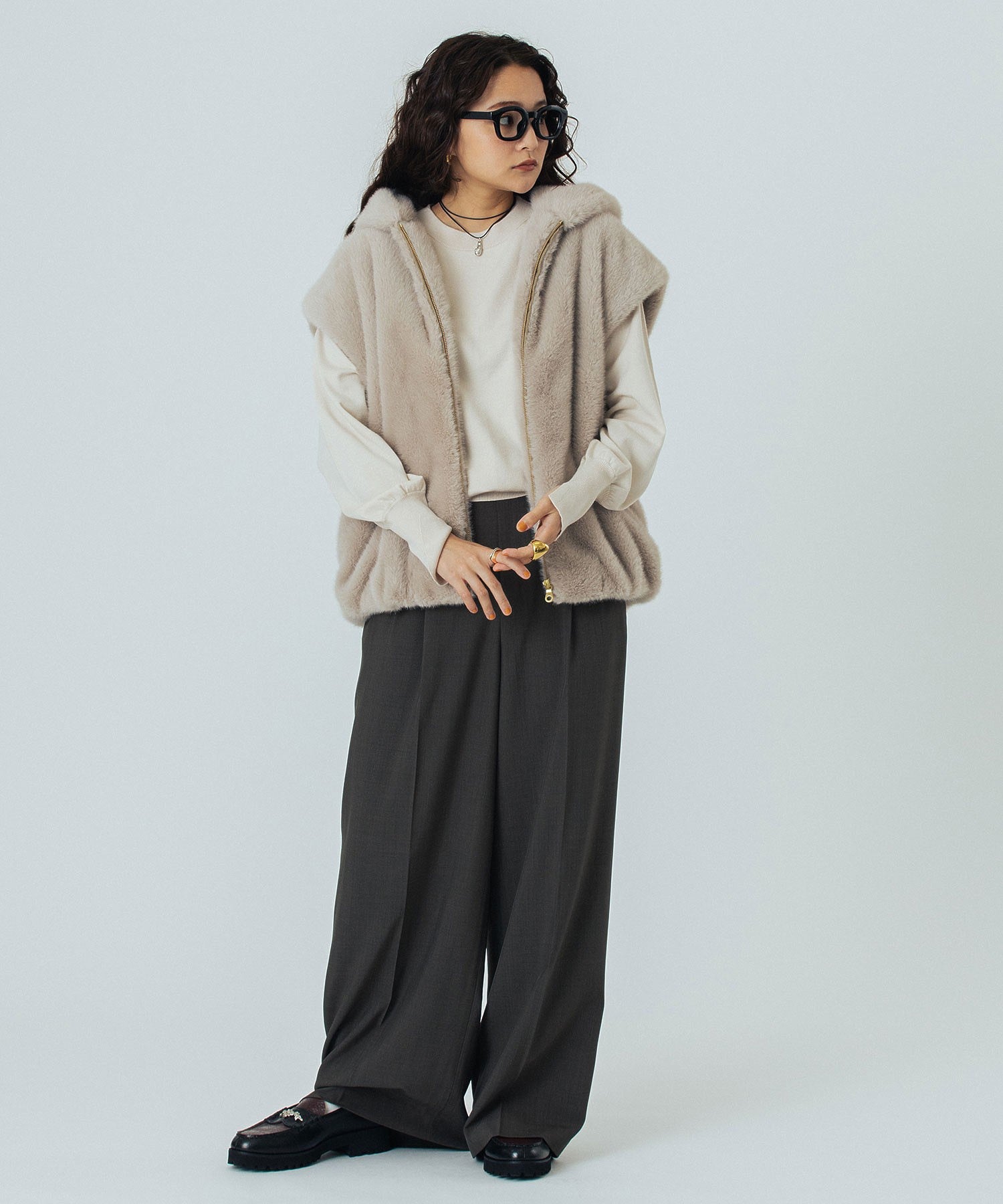 model:160cm 着用サイズ:ONE SIZE