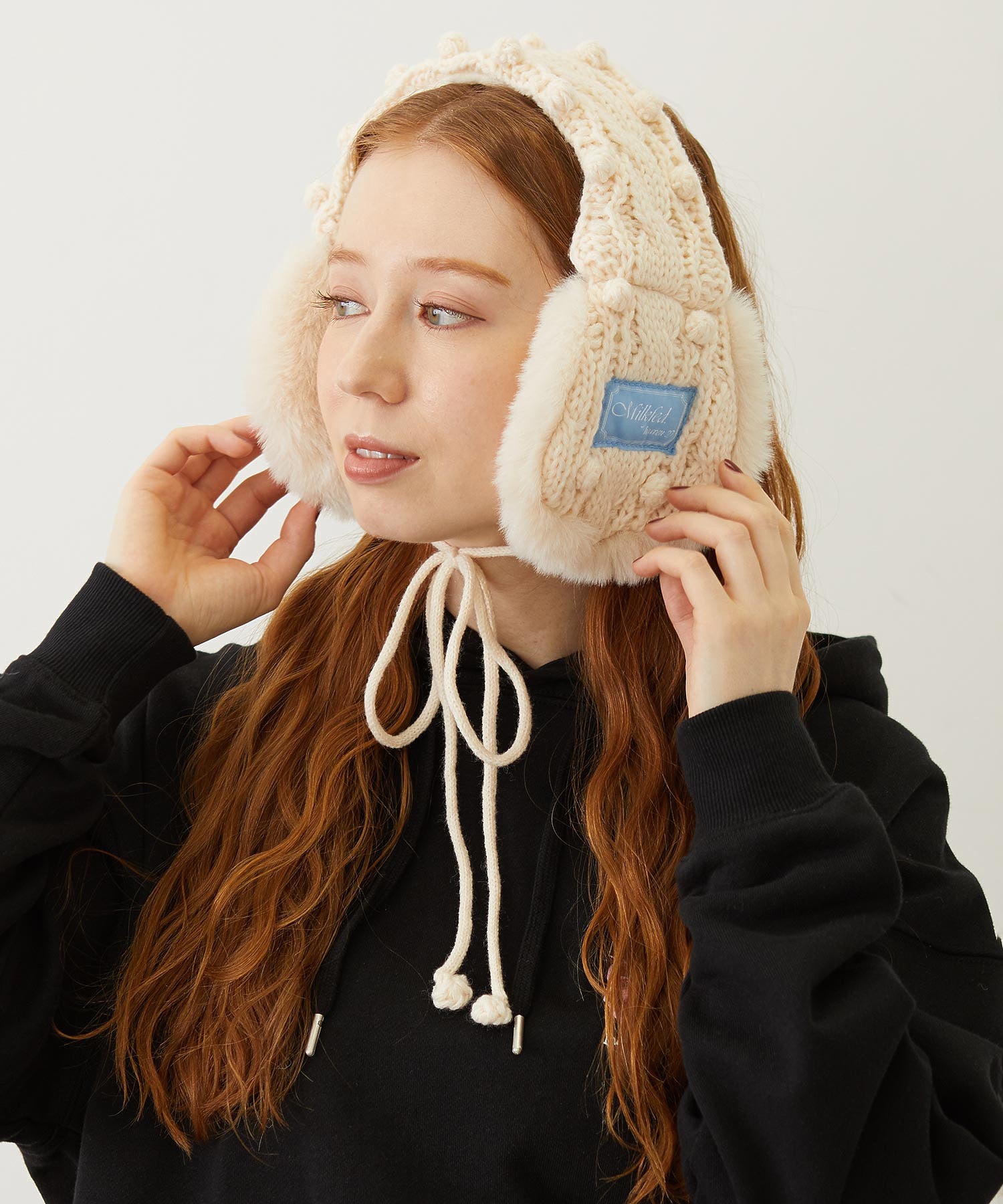 CABLE KNIT EARMUFFS