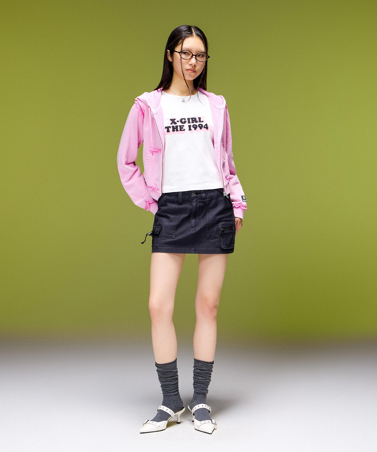 MULTI POCKET MINI SKIRT