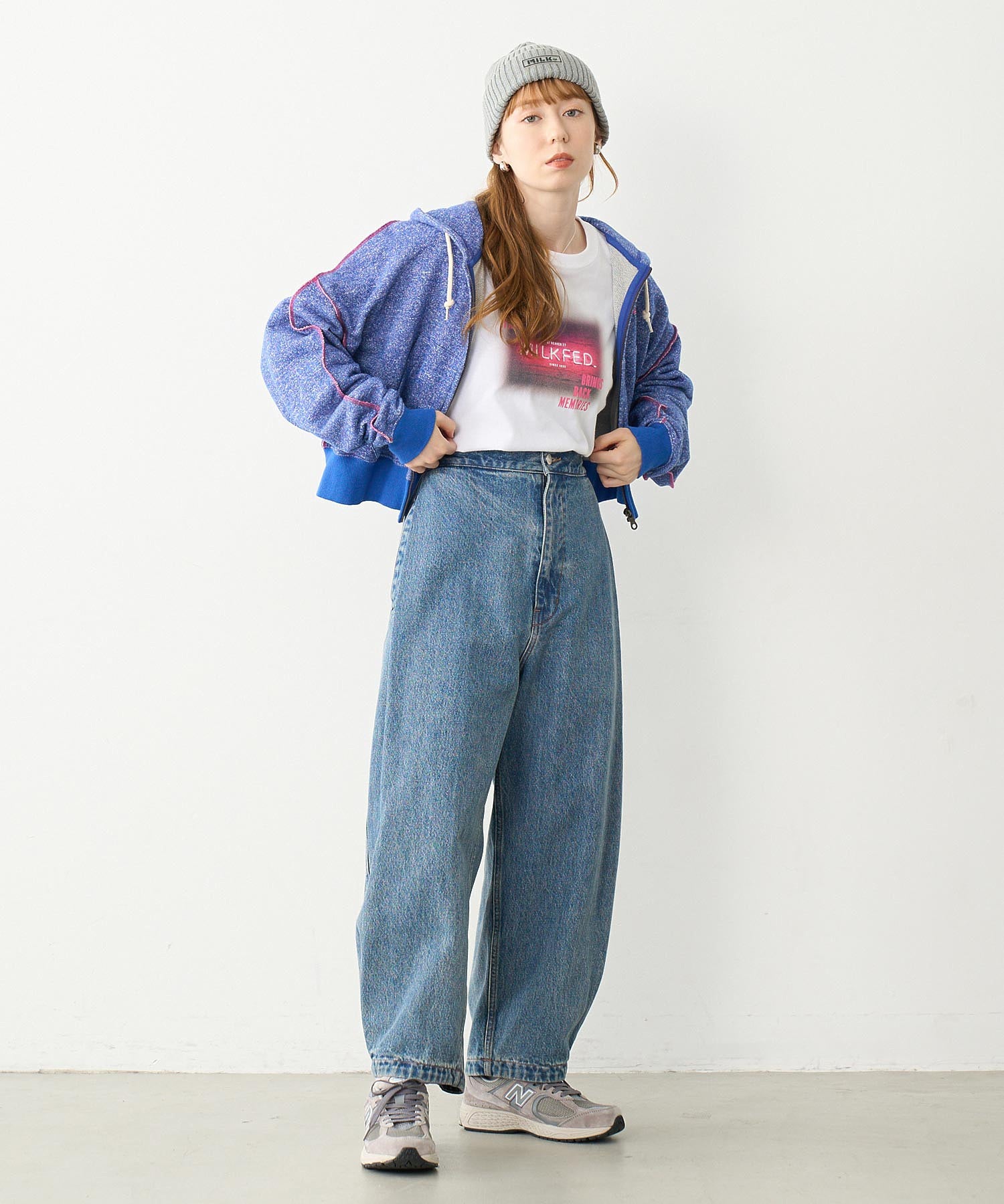 WIDE LEG BAGGY DENIM PANTS