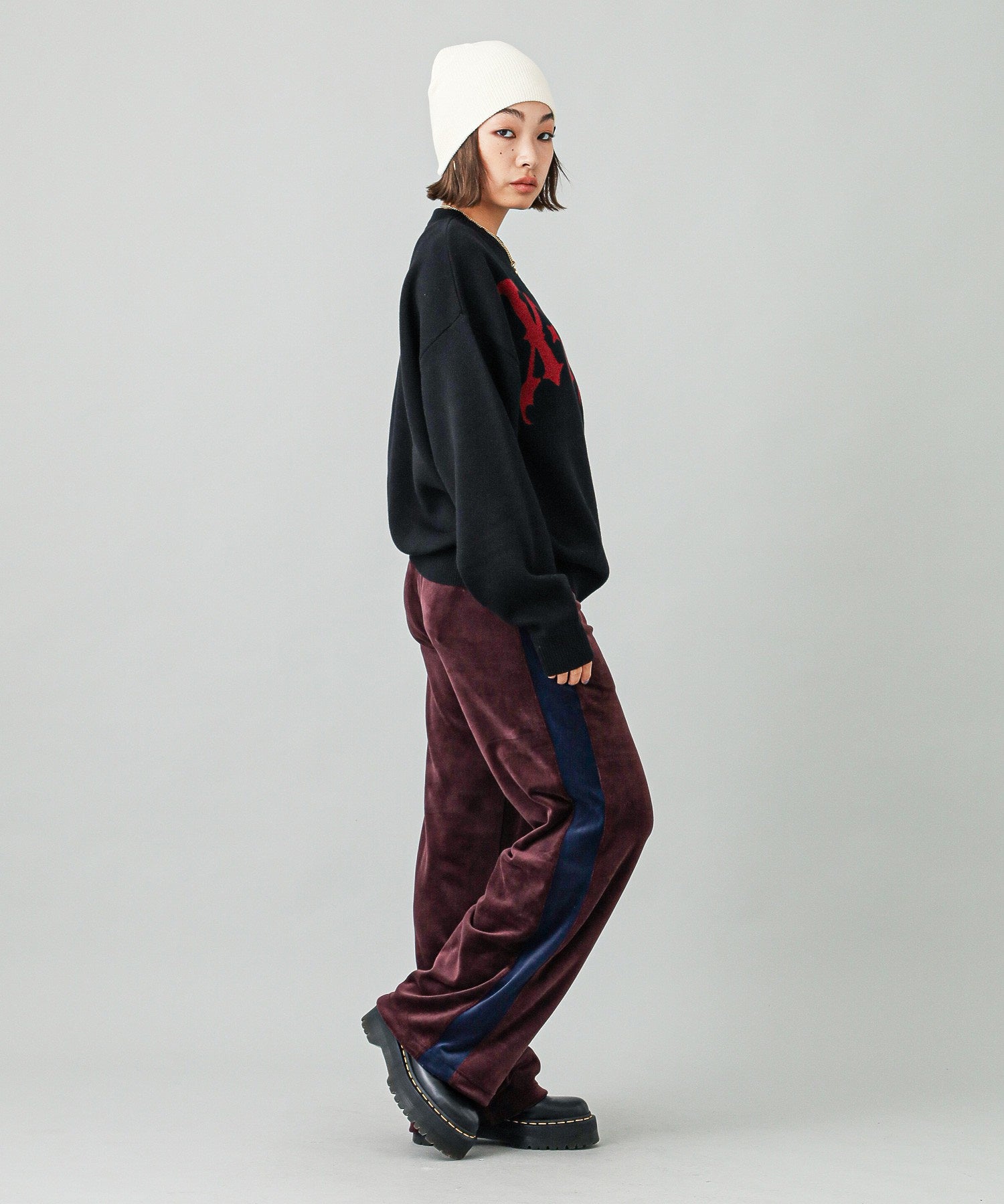 VELOUR TRACK PANTS