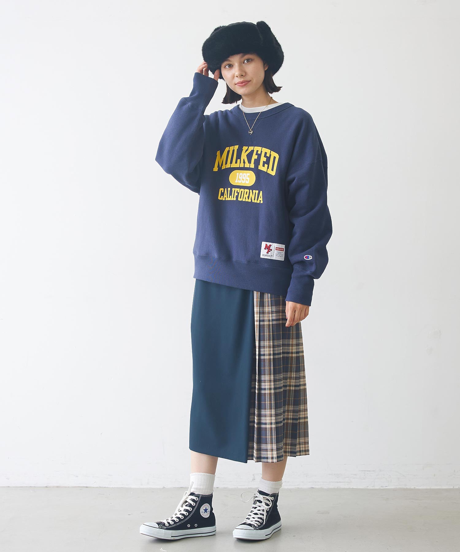 MILKFED.×CHAMPION SWEAT TOP