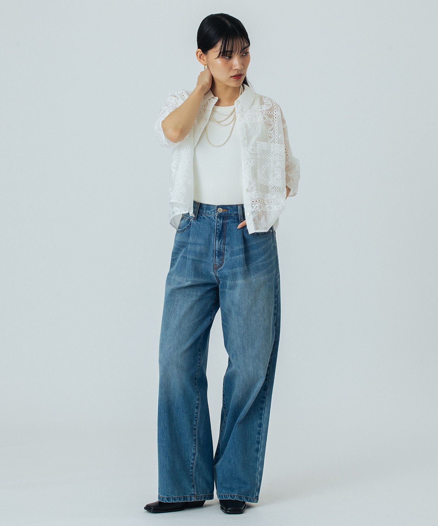 model:167cm 着用サイズ:M