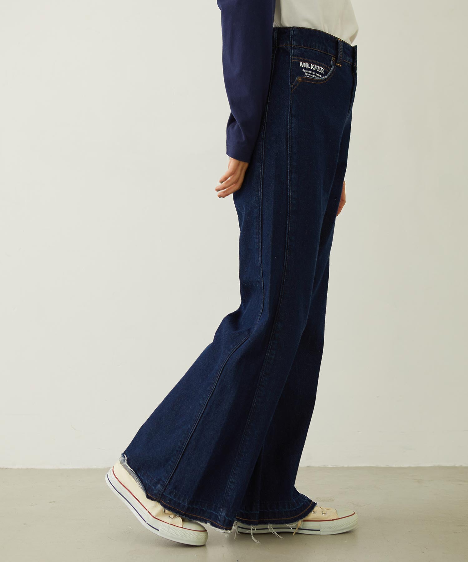 FLARED DENIM PANTS
