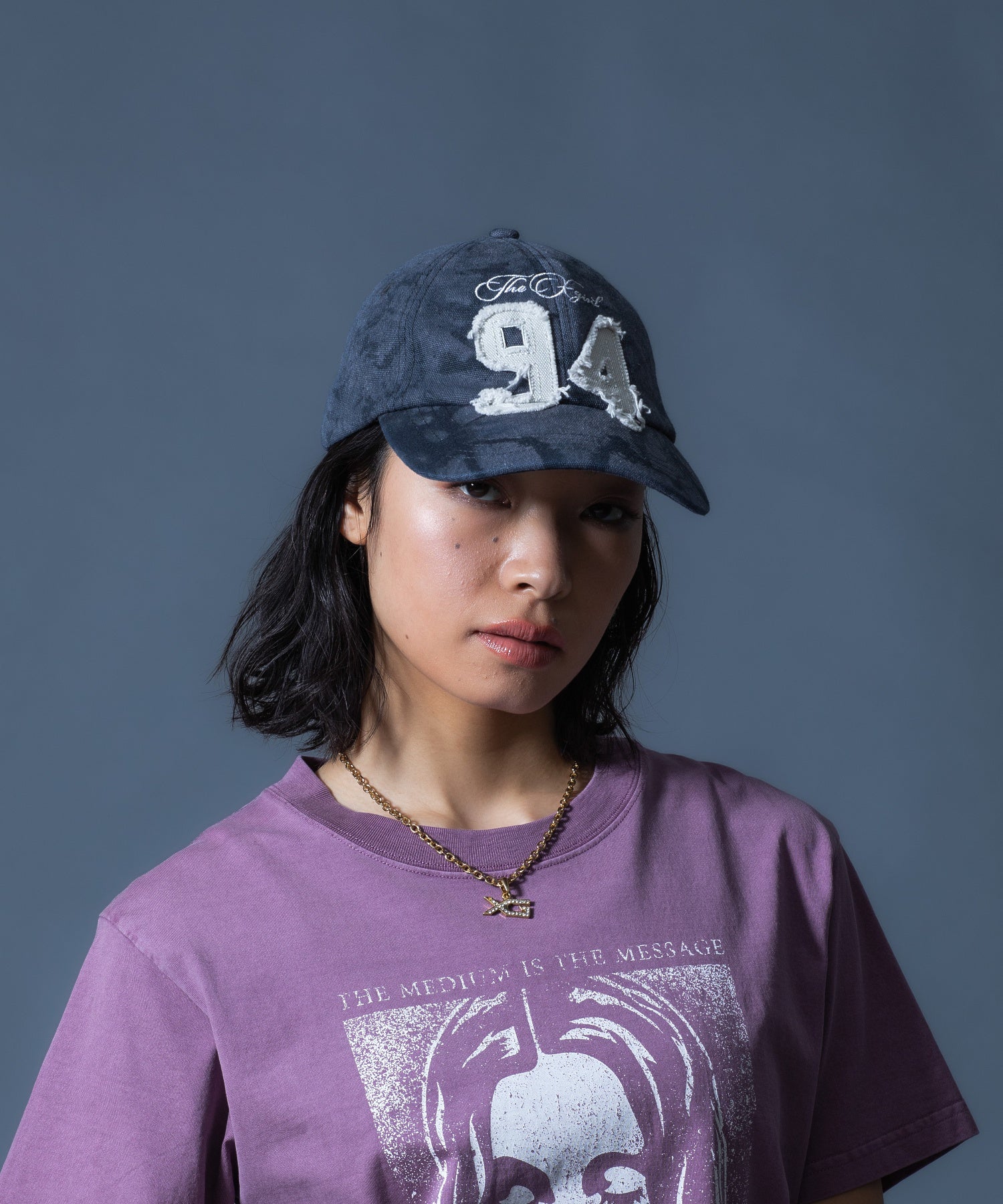 FADED NUMBER LOGO 6PANEL CAP