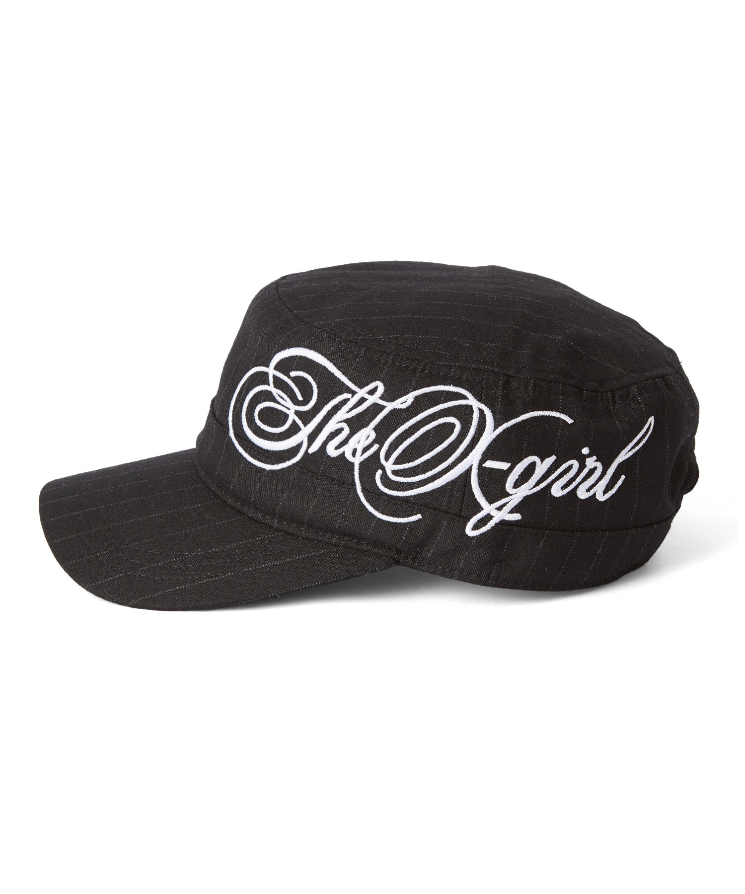 SIDE SCRIPT LOGO STRIPED CASQUETTE