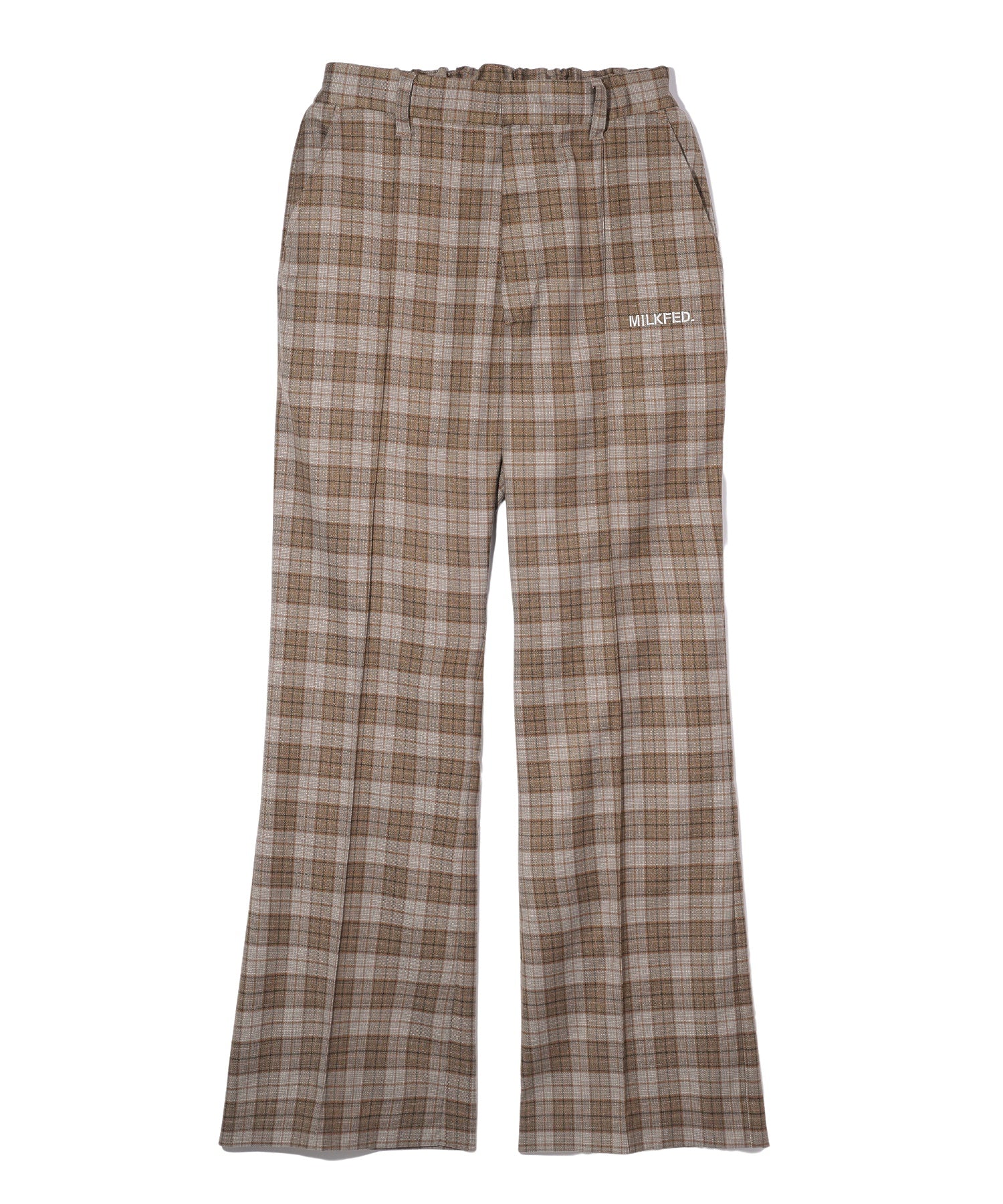 PLAID FLARED PANTS