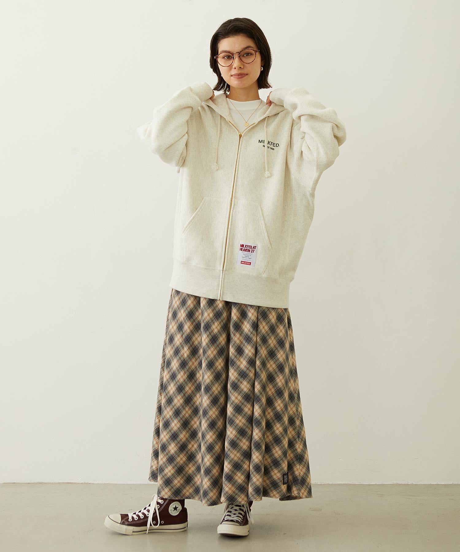 MILKFED. × CHAMPION SWEAT ZIP HOODIE