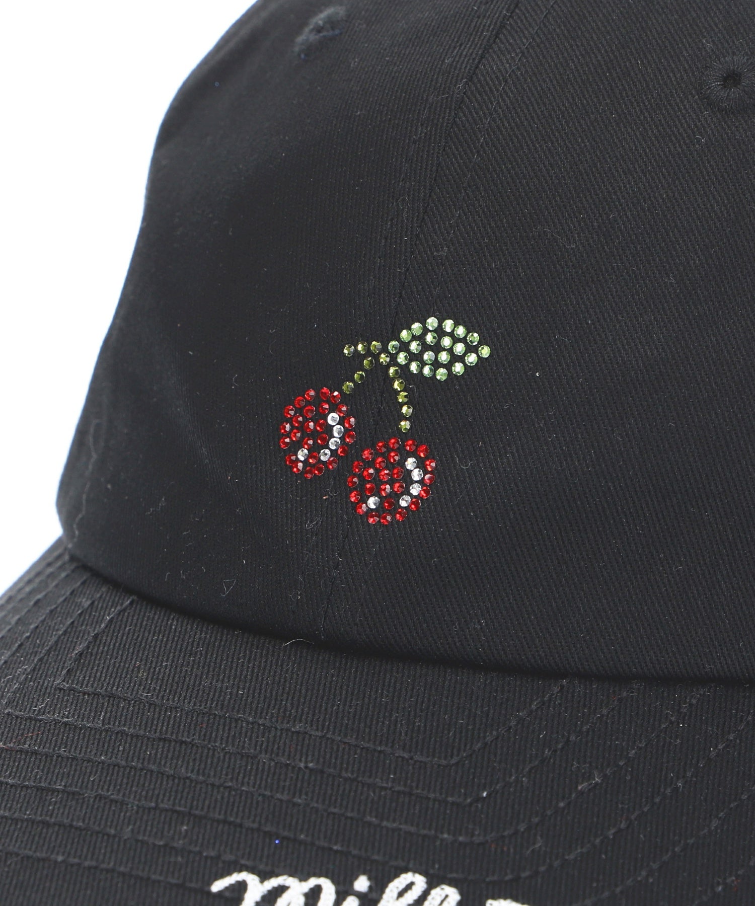 RHINESTONE CHERRY CAP