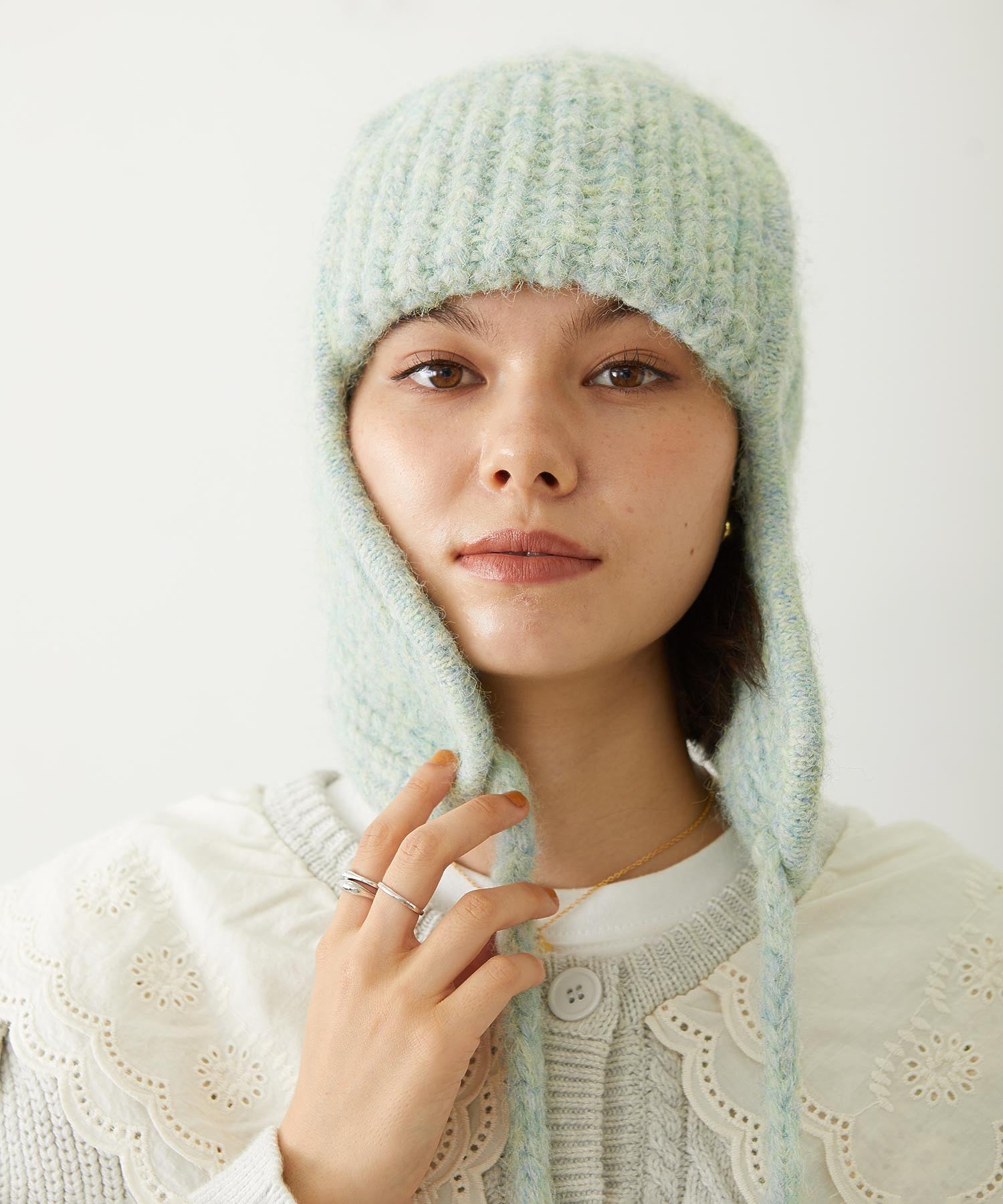 EAR FLAP KNIT CAP