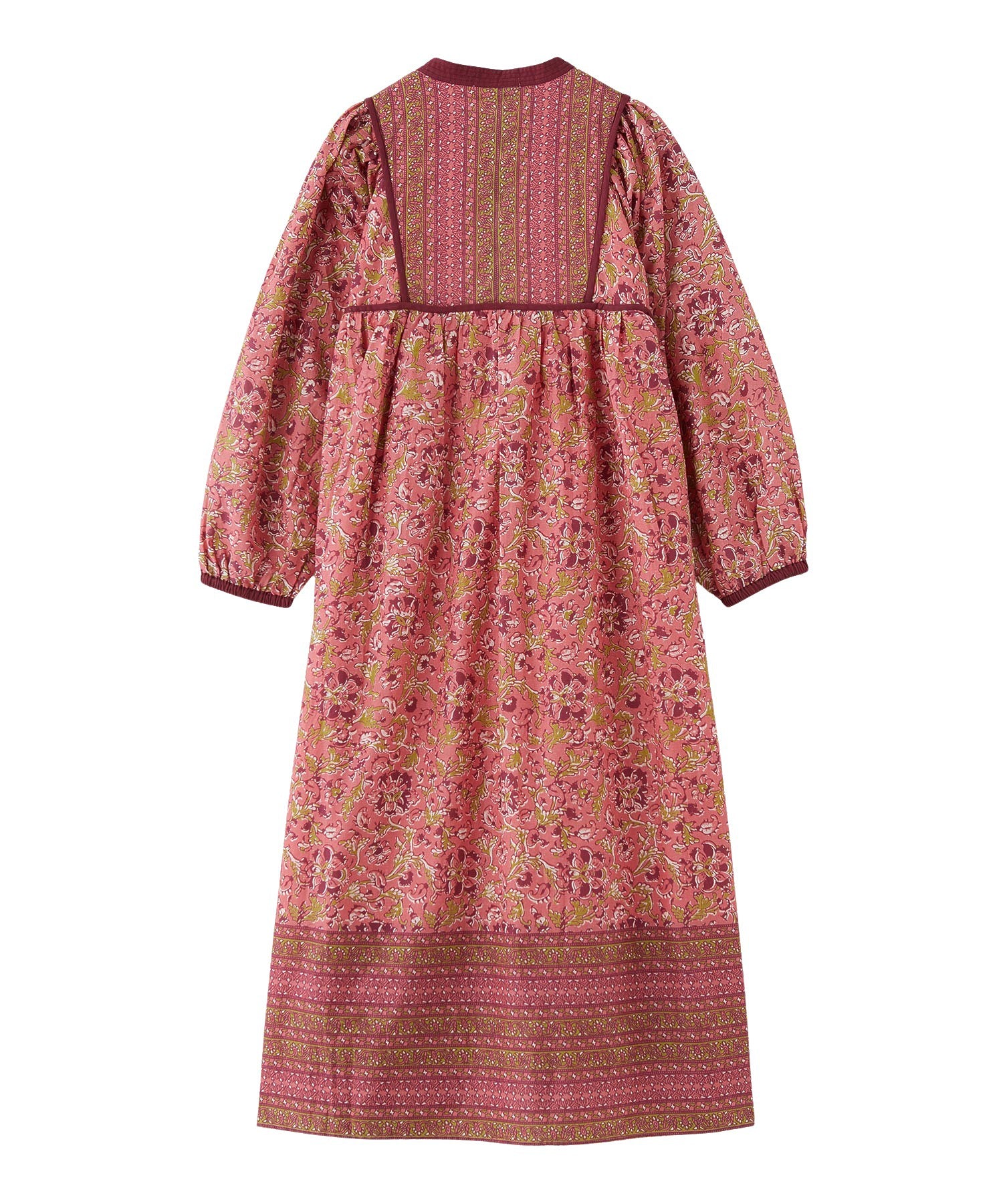 PRINTED TASSEL TIE DRESS