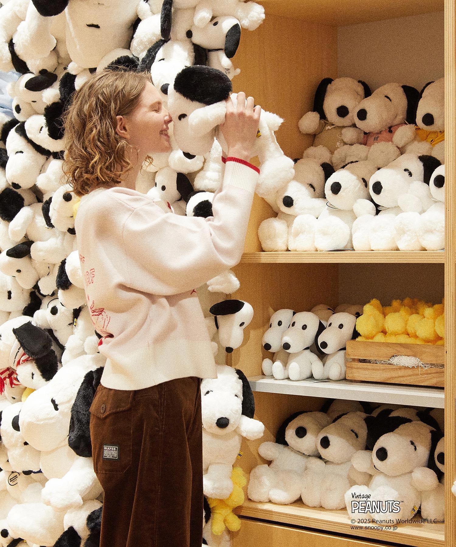 MILKFED. × PEANUTS KNIT CARDIGAN