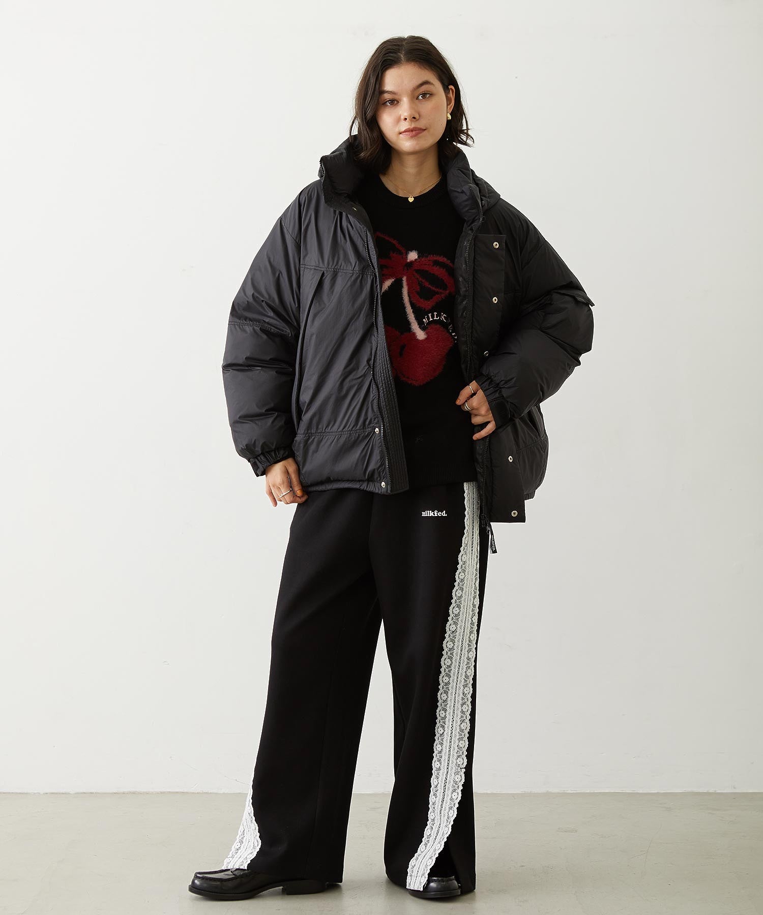 CHERRY LOGO KNIT TOP