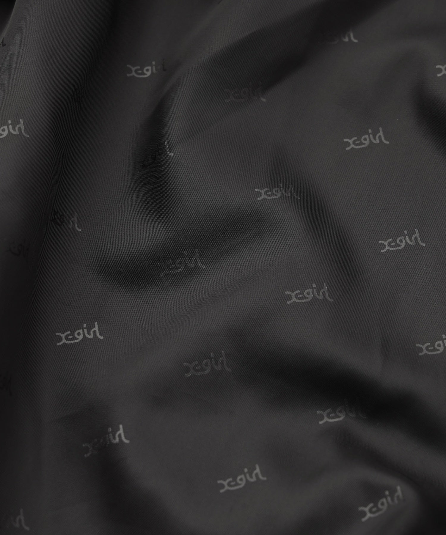 EMBOSSED LOGO PATCH DISTRESSED FAUX LEATHER JACKET