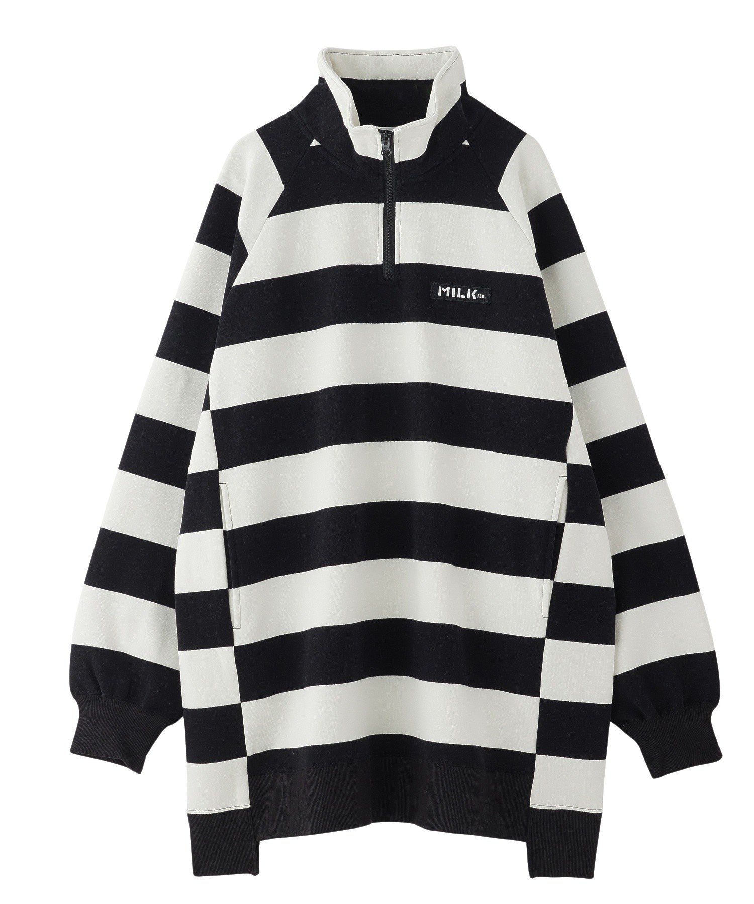 STRIPED TUNIC SWEATSHIRT