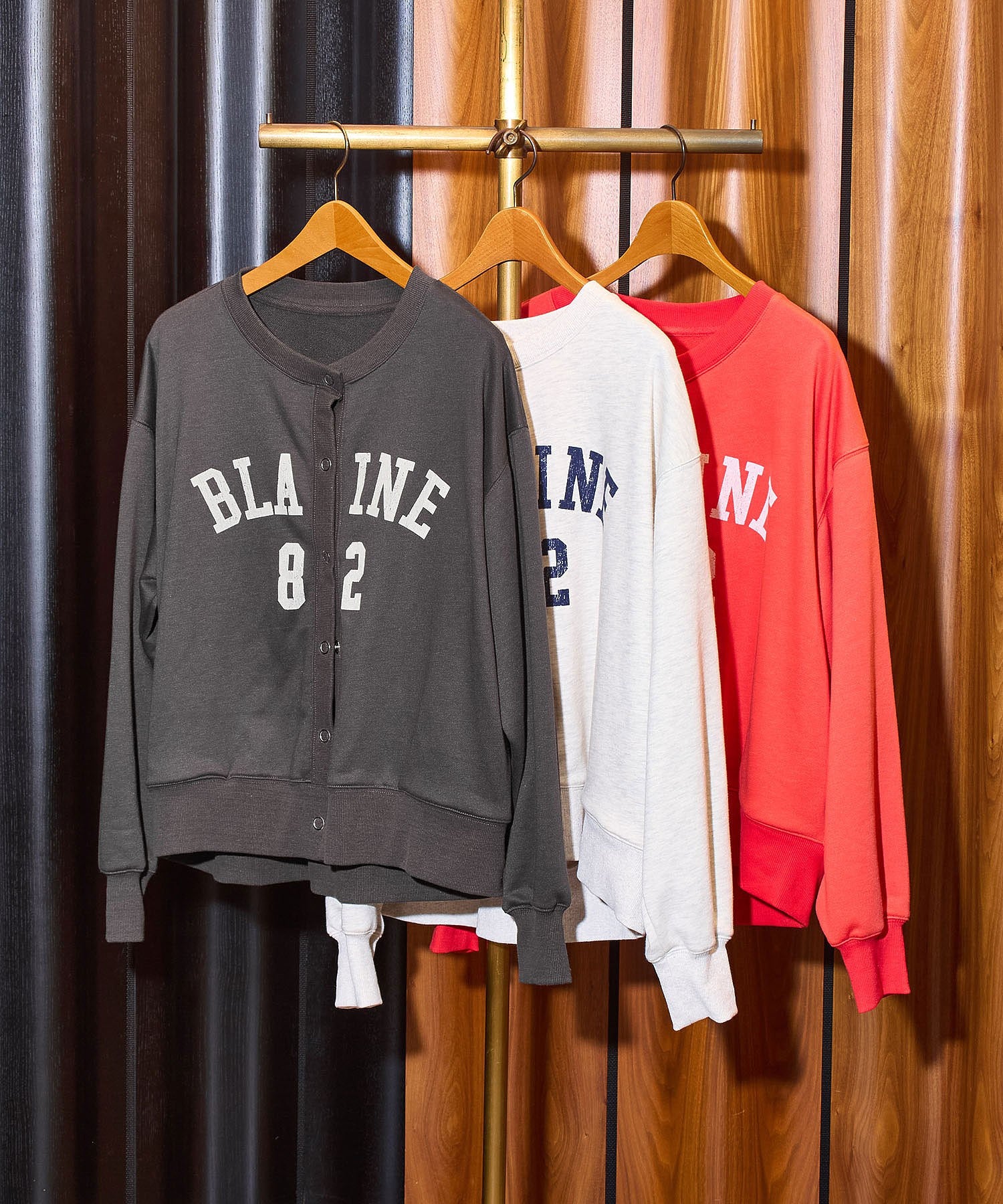 COLLEGE LOGO SWEAT CARDIGAN
