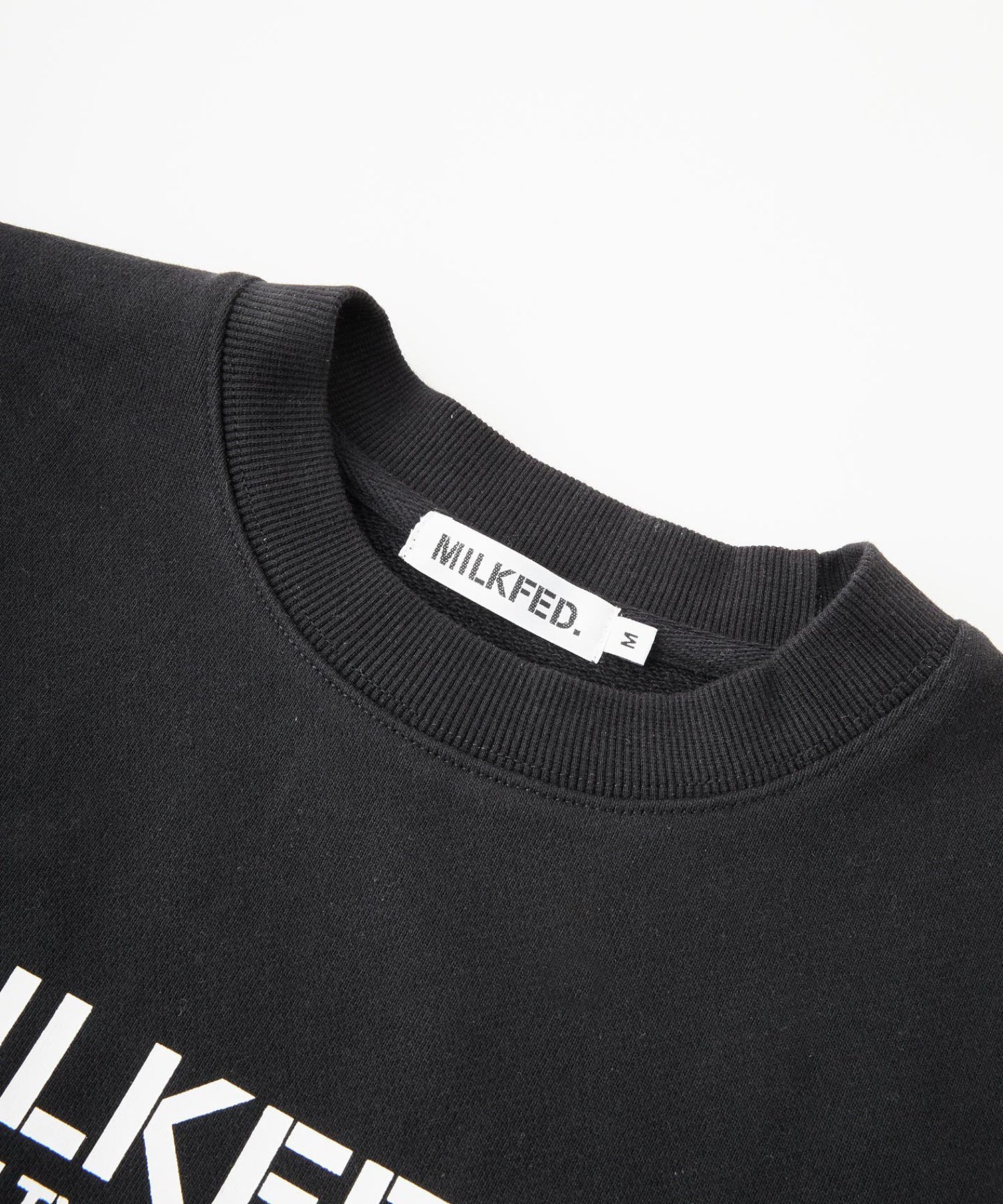 STENCIL LOGO WIDE CREW SWEAT TOP