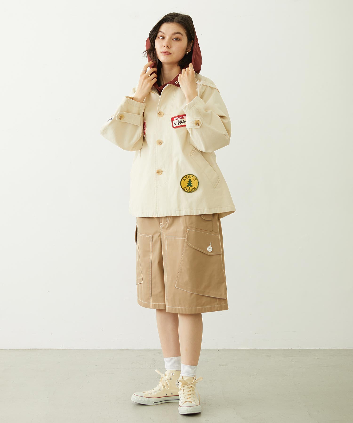 PATCH HOODED JACKET
