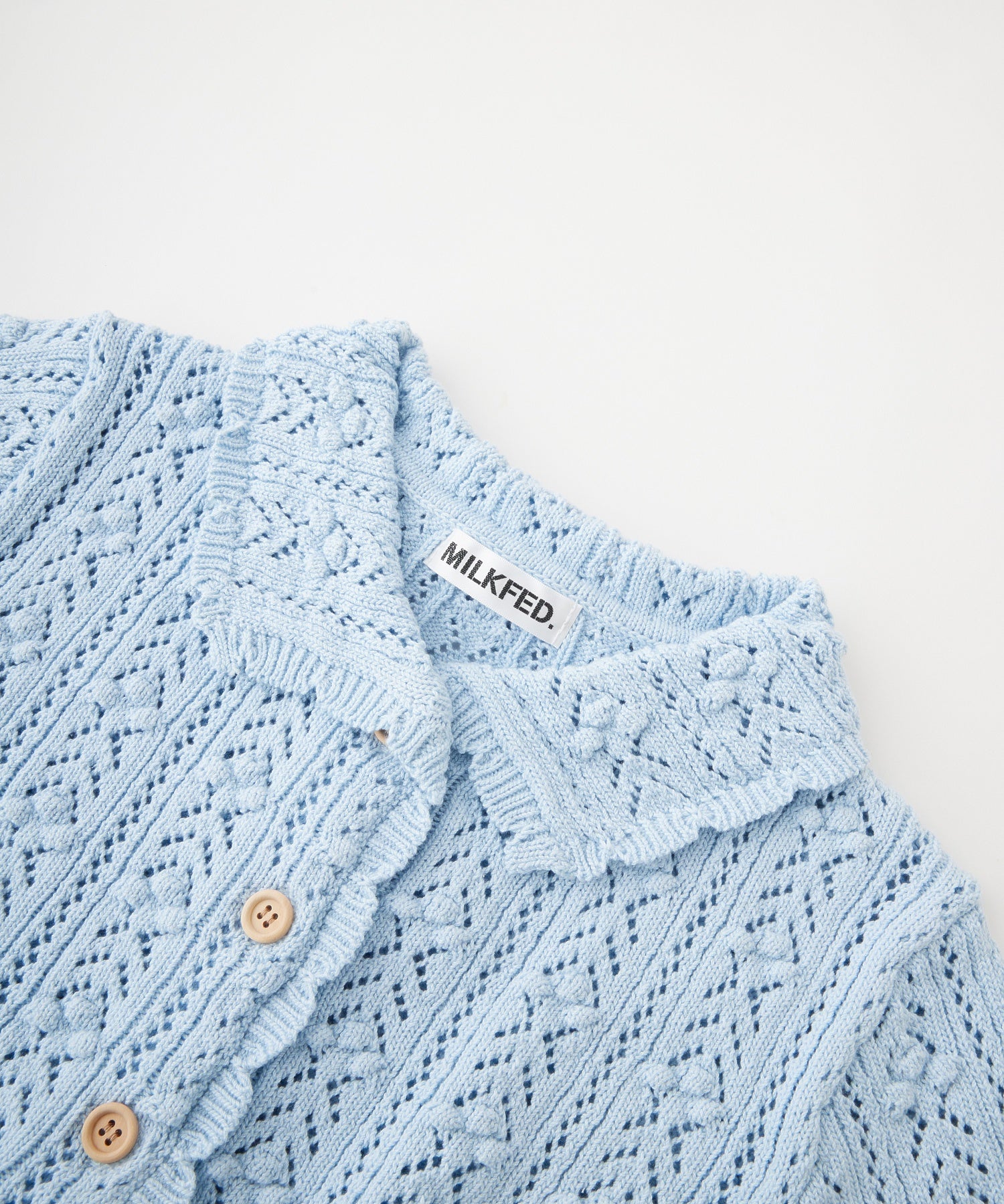 OPENWORK KNIT CARDIGAN