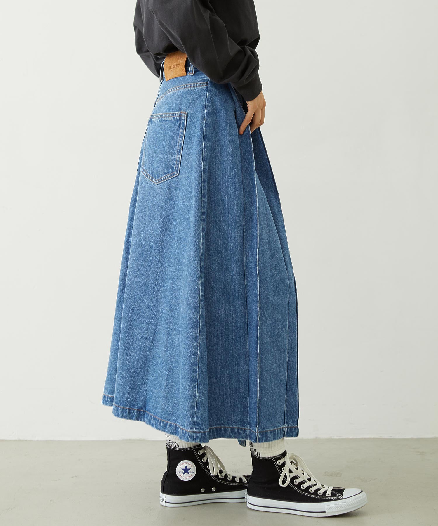 ASYMMETRICAL LONG SKIRT