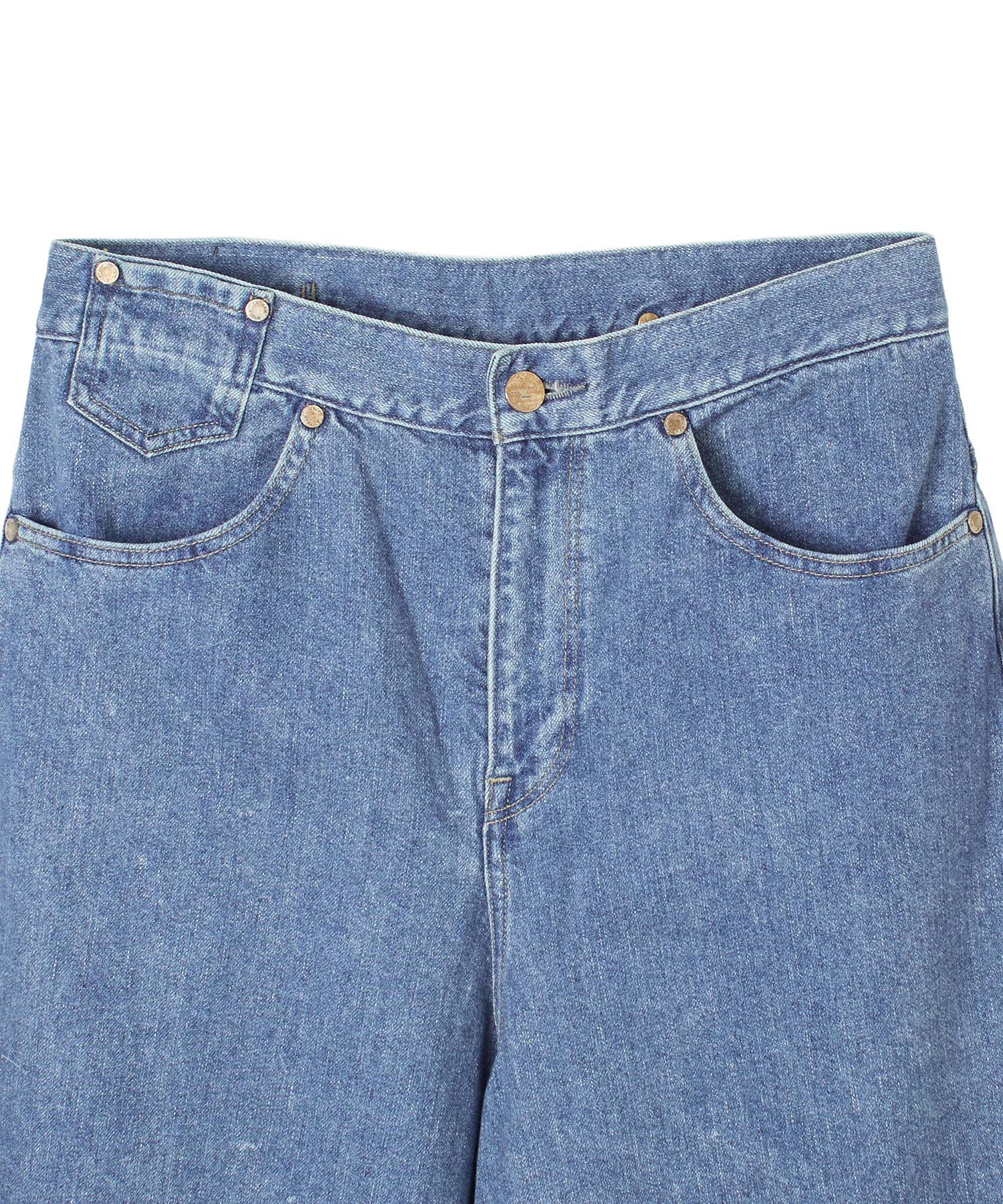 AUTHEN/SILKNIZED DENIM WIDE CROPPED PANT