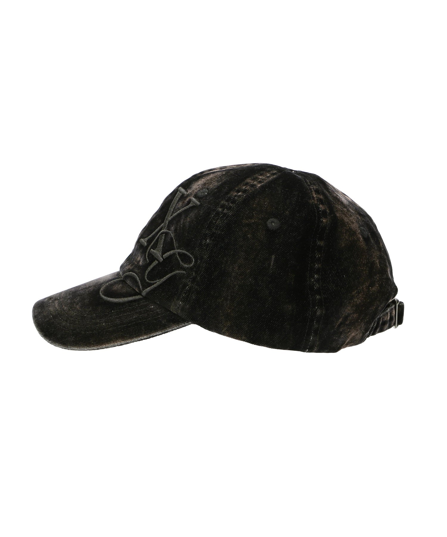 FLOCKED DENIM 6PANEL CAP
