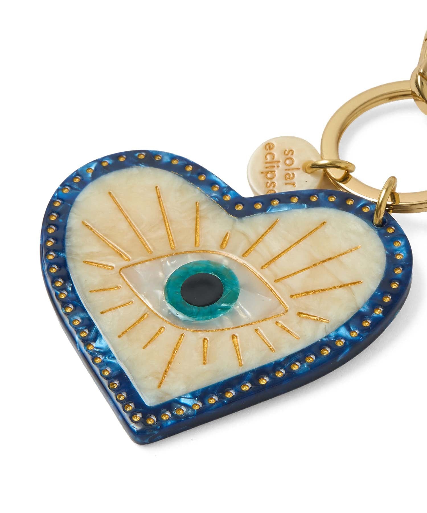 SOLAR ECLIPSE/HAND-PAINTED BAG CHARM