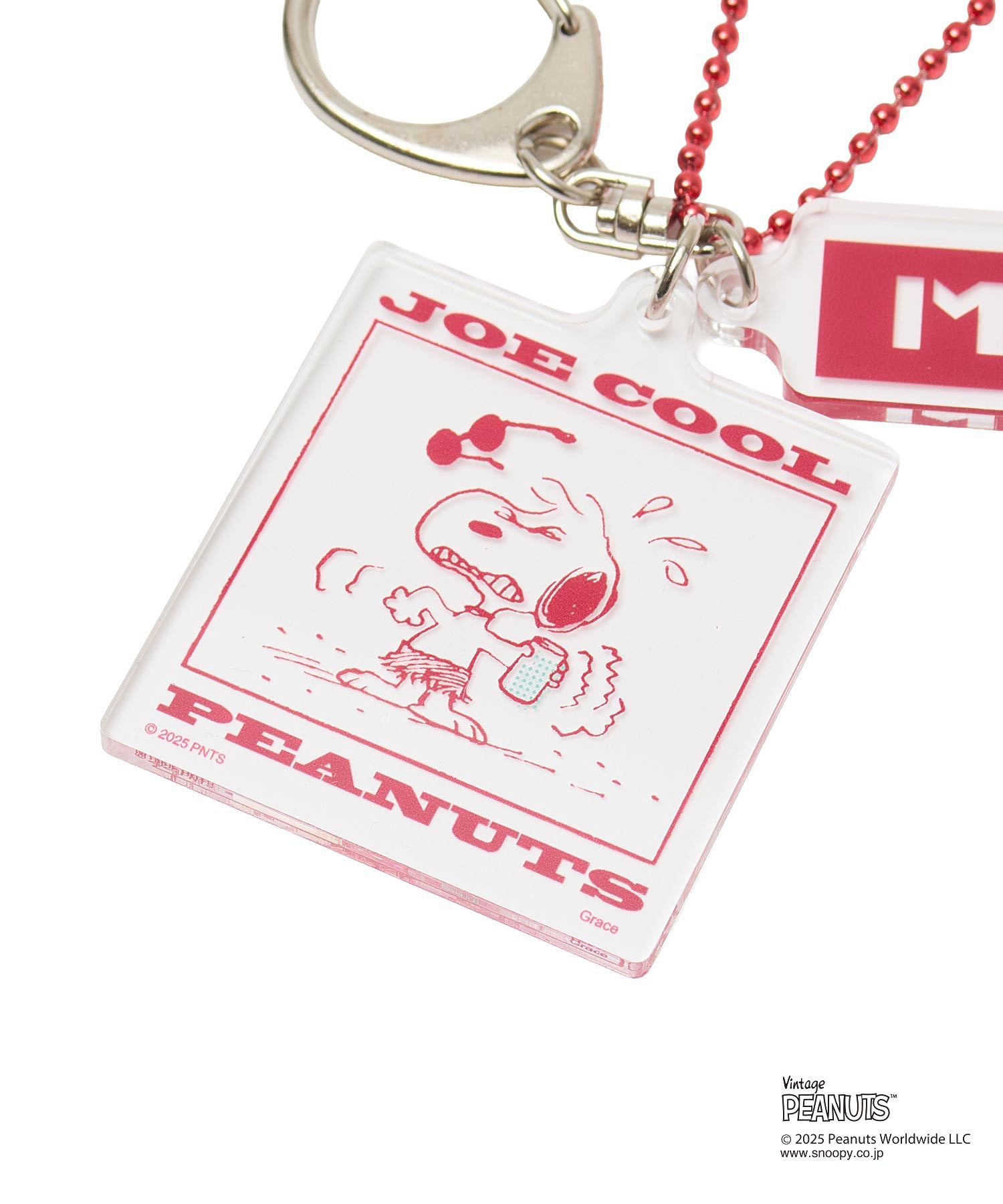 MILKFED. × PEANUTS JOE COOL COMIC KEYCHAIN