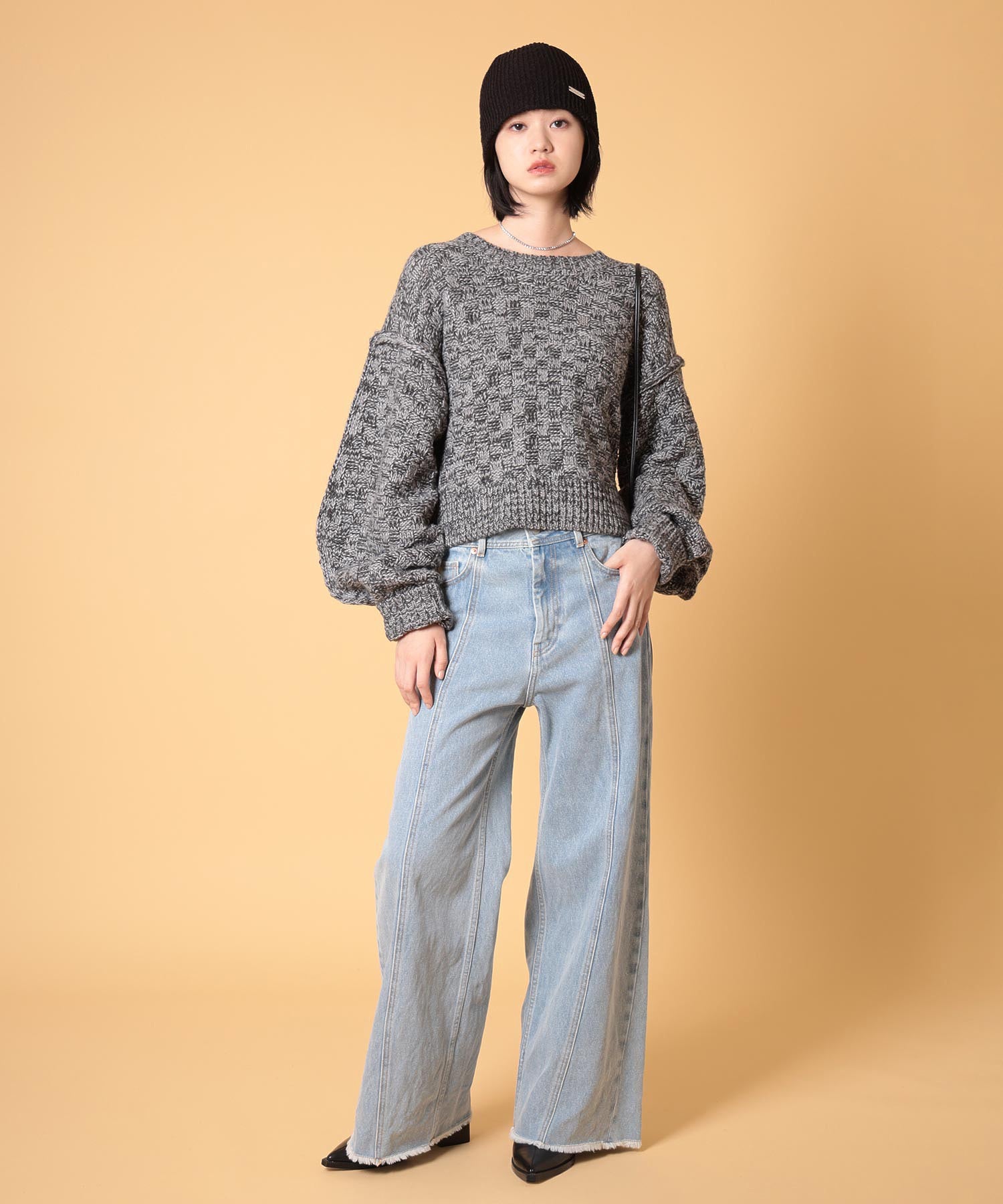 ミックスニットプルオーバー