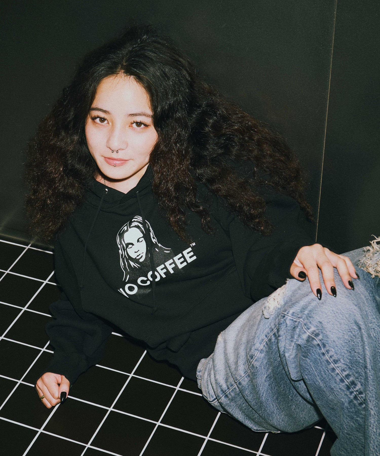 X-girl x NO COFFEE SWEAT HOODIE