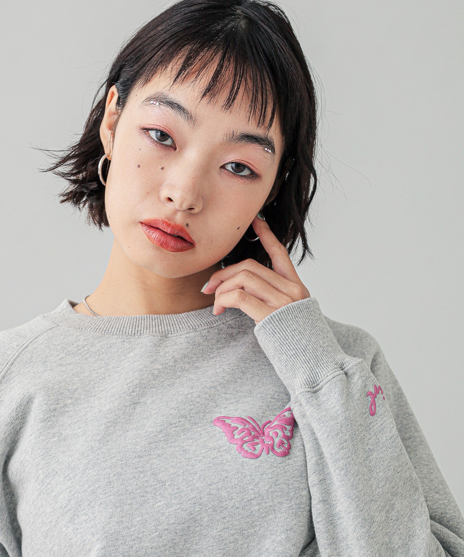 BUTTERFLY RAGLAN COMPACT SWEAT TOP