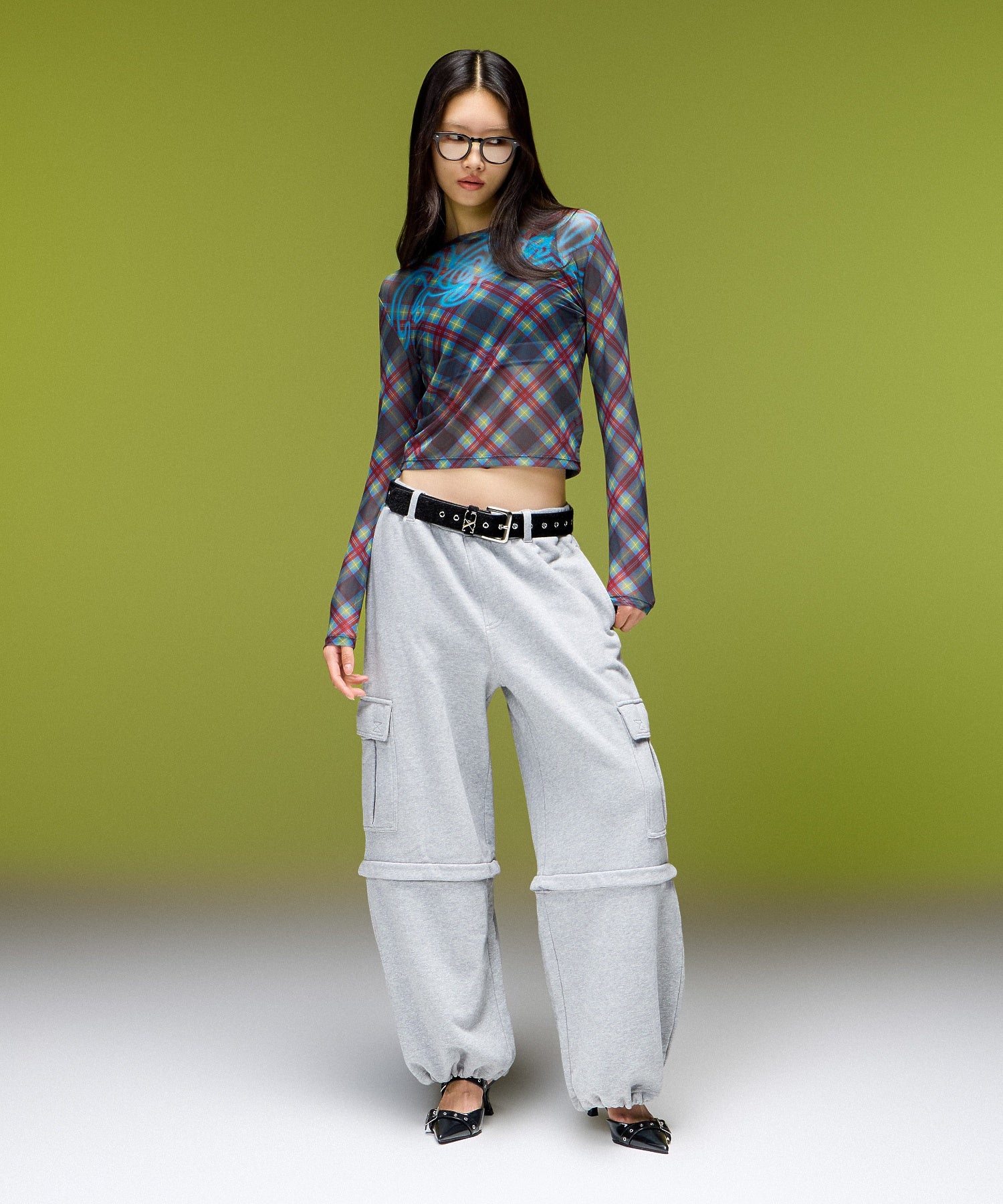 FAUX CALF HAIR LEATHER XG BELT