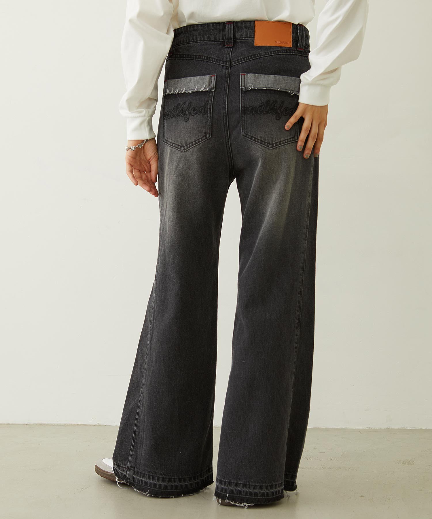 FLARED DENIM PANTS