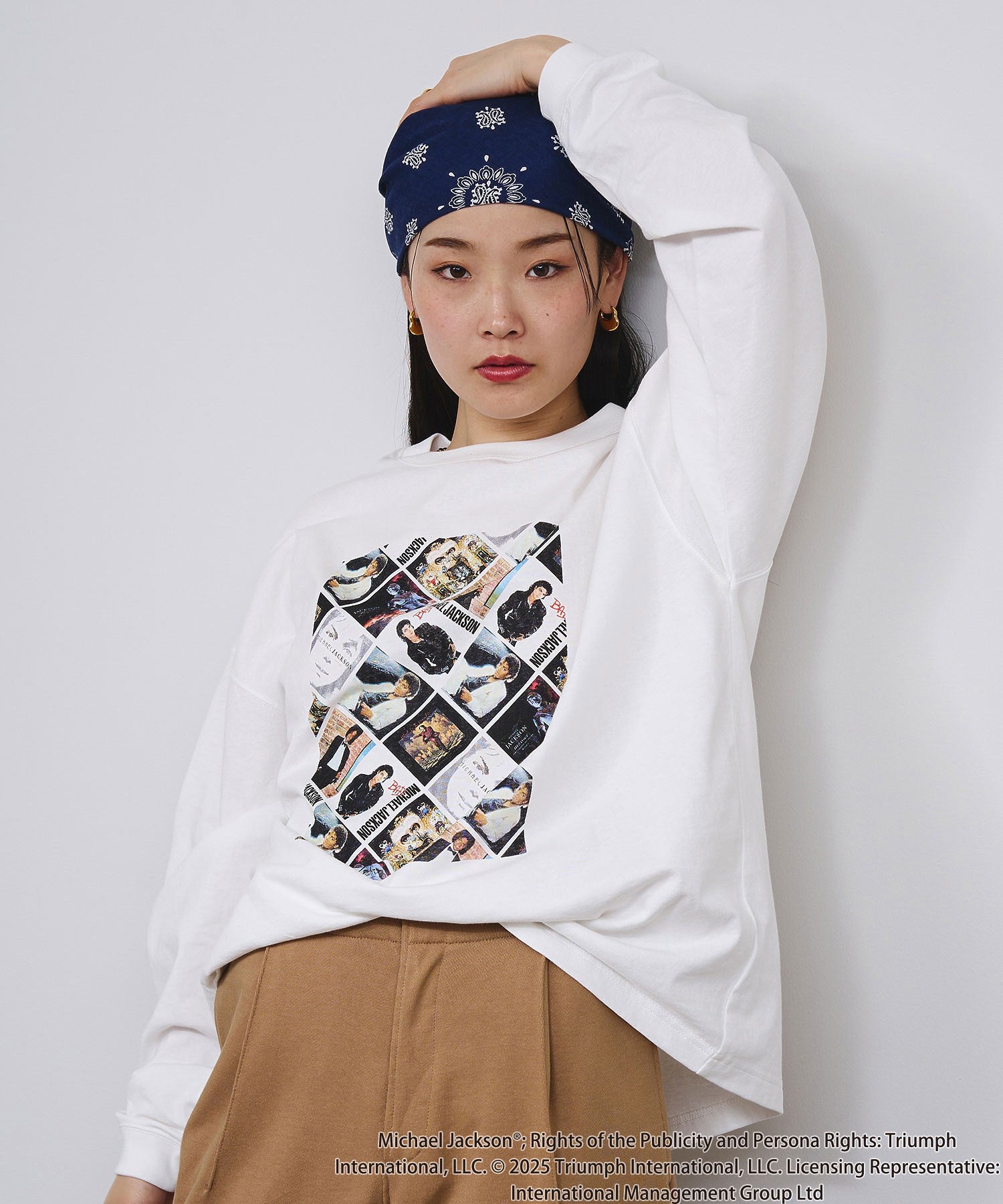 Michael Jackson/COVER ART L/S TEE