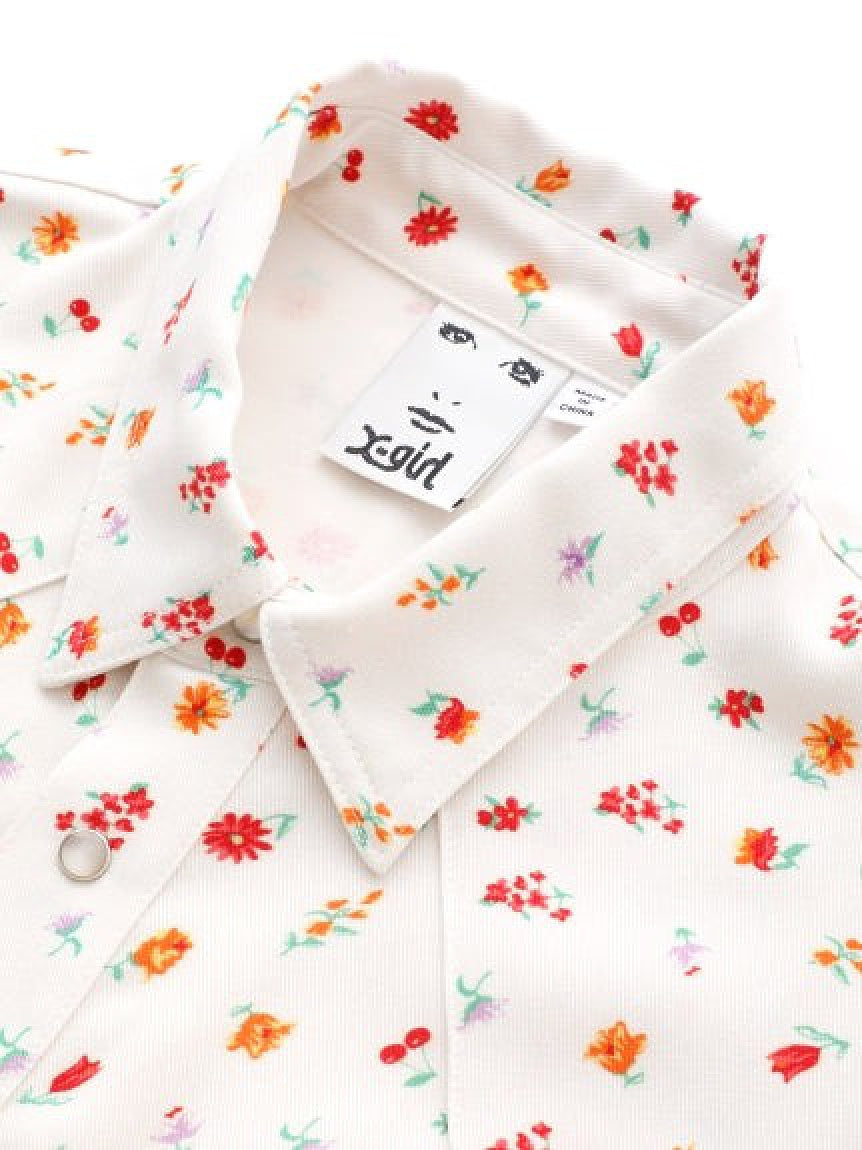 FLORAL WESTERN DRESS X-girl