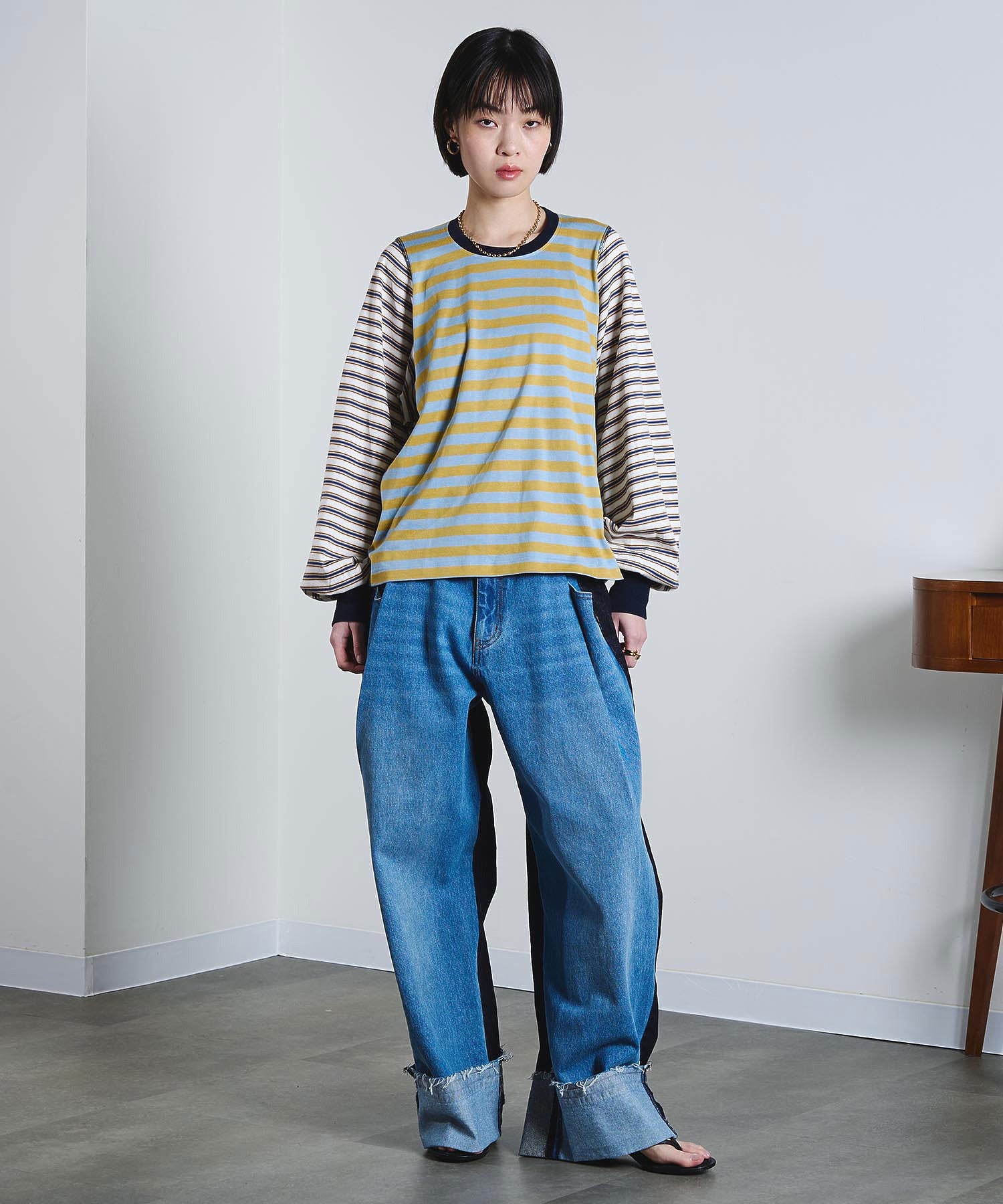 mici/VOLUME LONG SLEEVE TOP