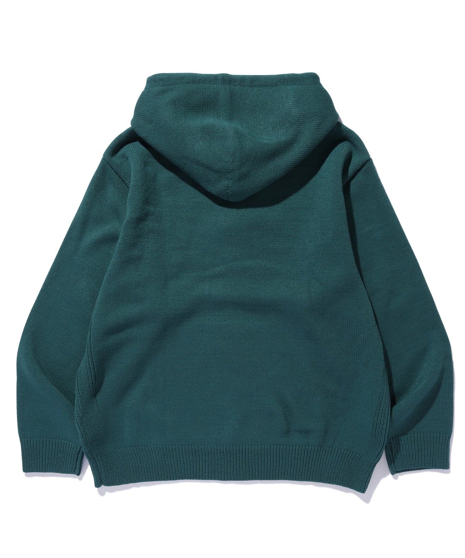 COLLEGE LOGO KNIT PULLOVER HOODIE