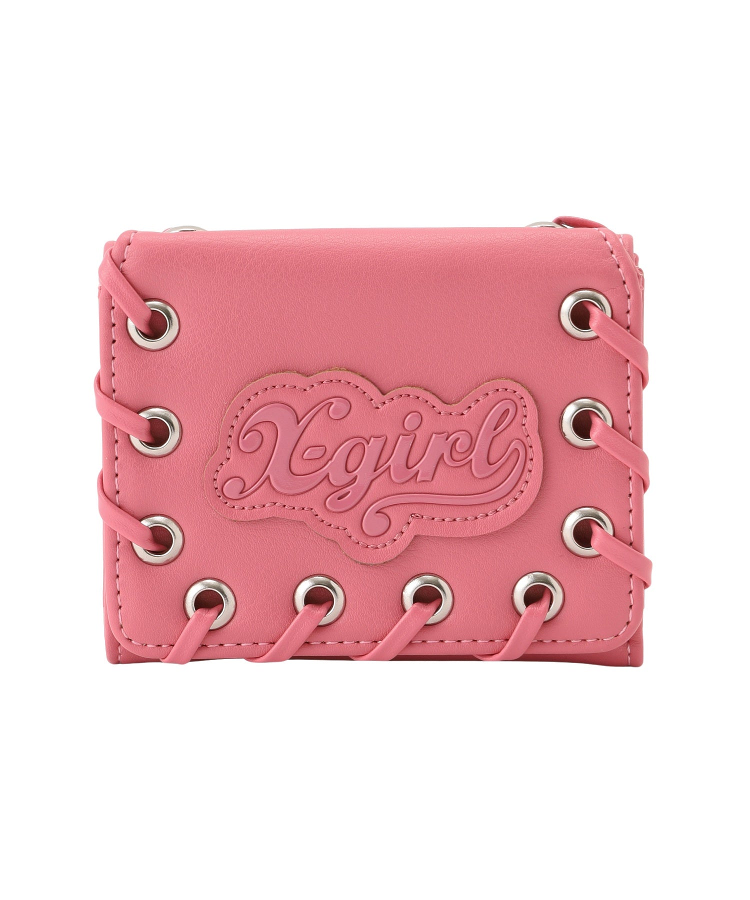 FAUX LEATHER PATCH WALLET