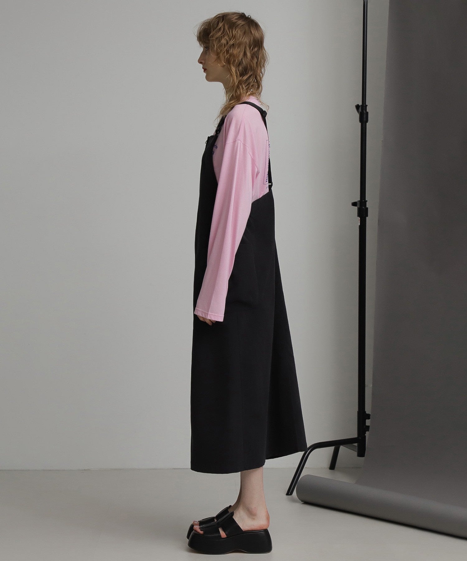 GENE HEAVENS×THOUSAND MILE<br><br>サウザンドマイル コラボレーション フロントジップ サロペット