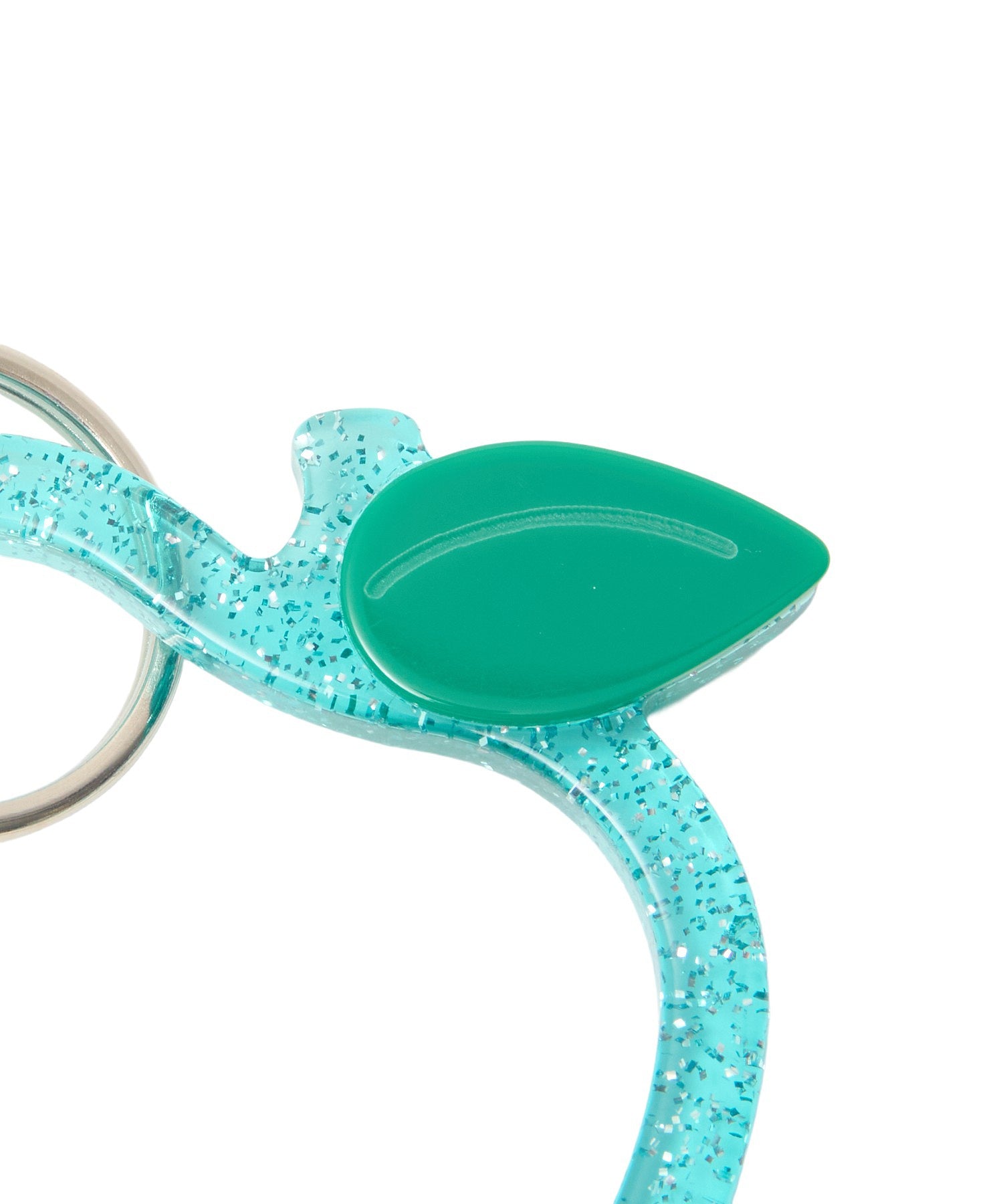 GLITTER APPLE CARABINER