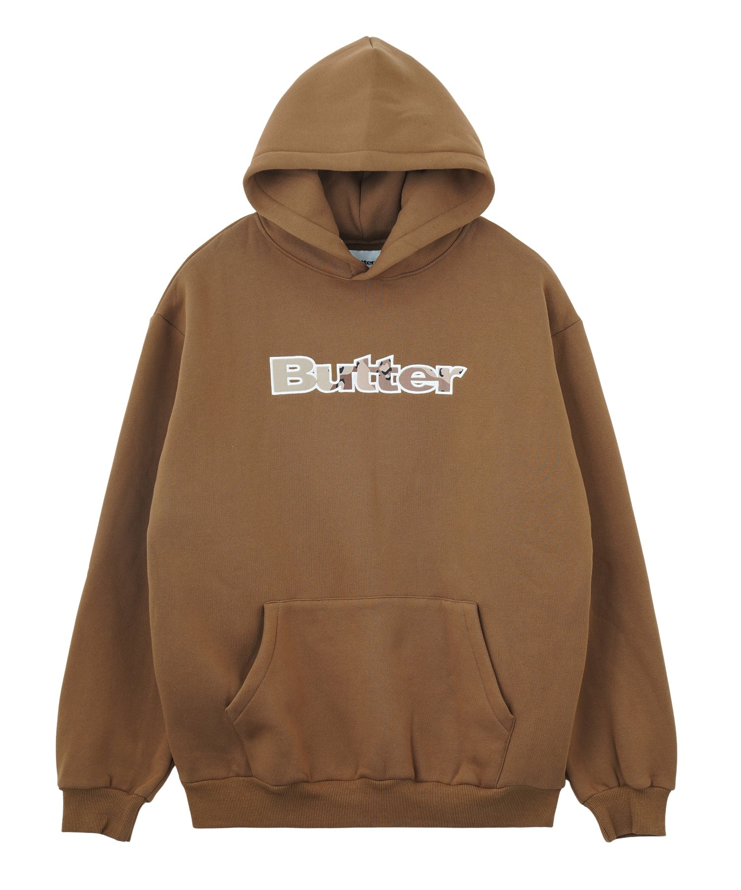 BUTTER/バター/Logo Camo Applique Pullover Hood